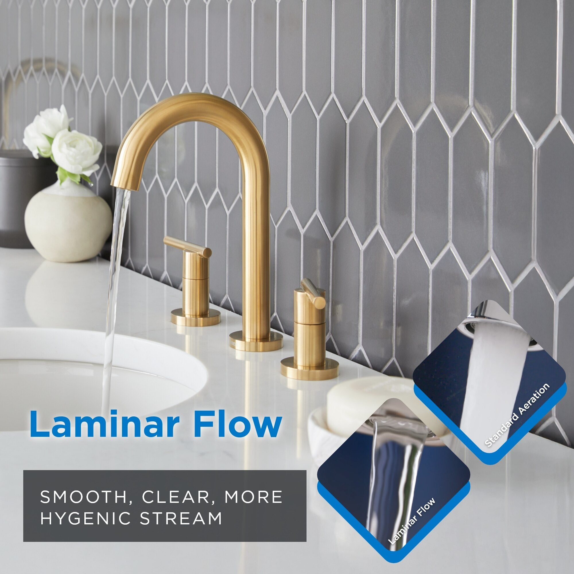 Parma® Two Handle Widespread Bathroom Faucet with Metal Touch-Down Drain