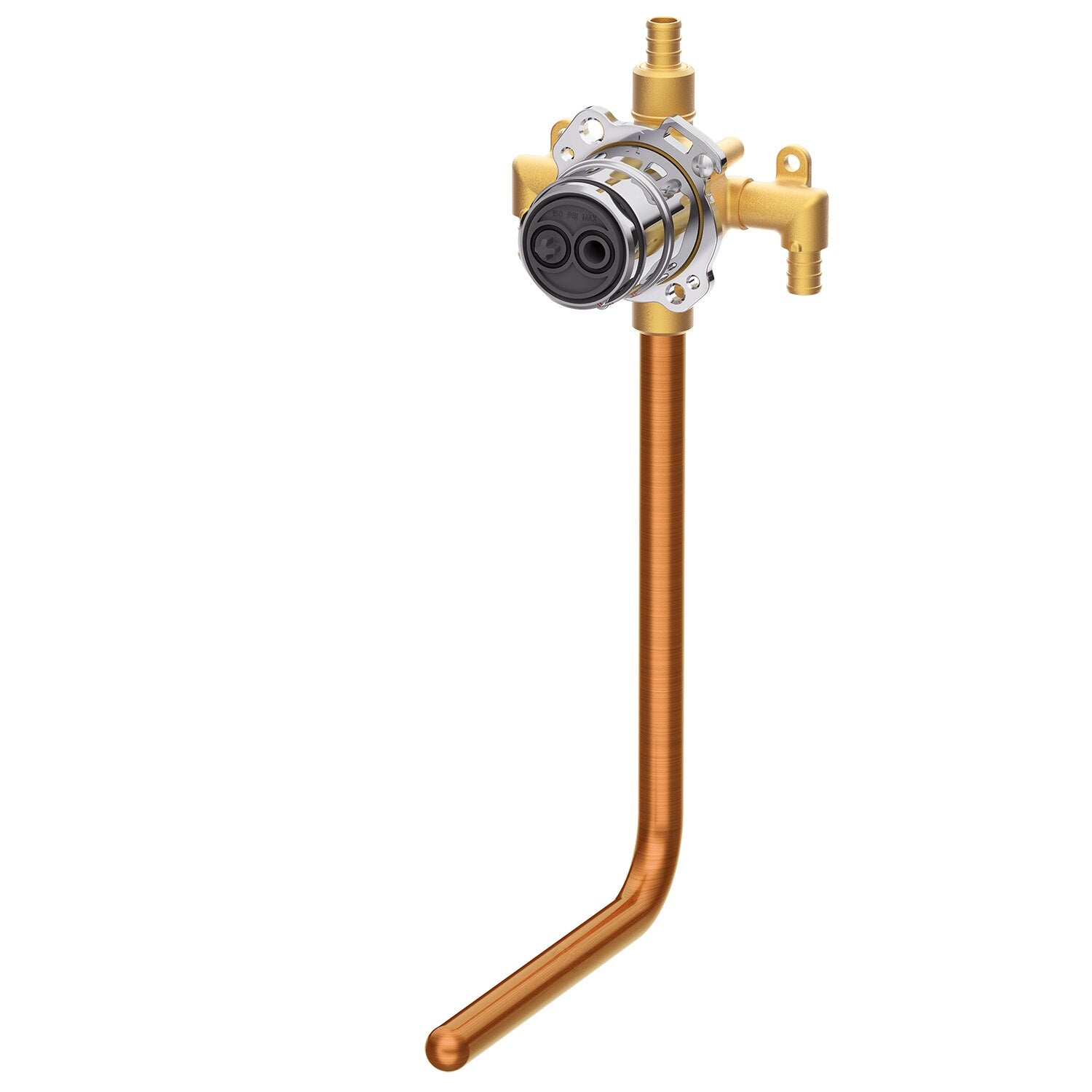 Treysta® Tub & Shower Valve Vertical Inputs without Stops and Stub-Out Crimp Pex