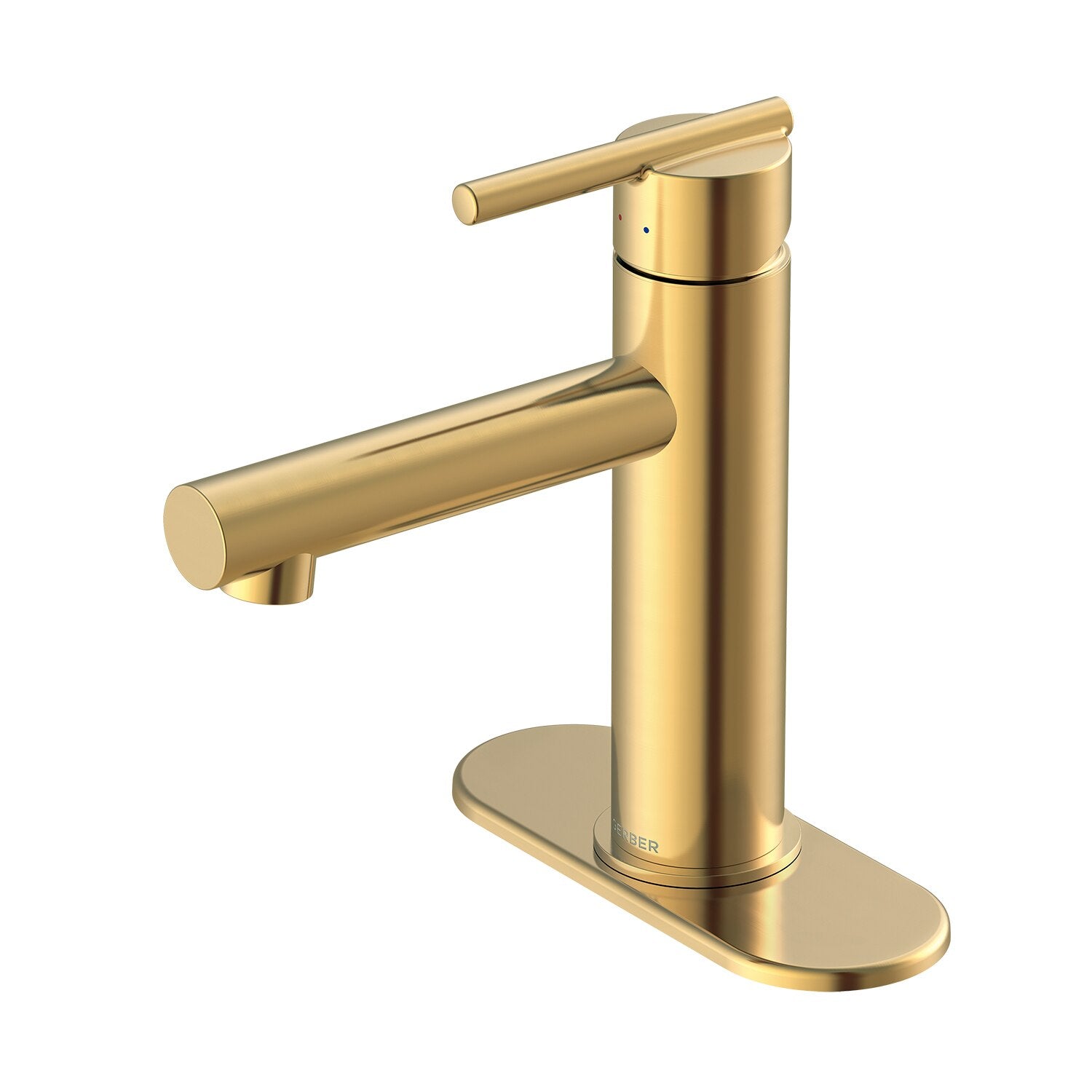 Parma® Single Handle Bathroom Faucet Straight Spout with Metal Touch-Down Drain