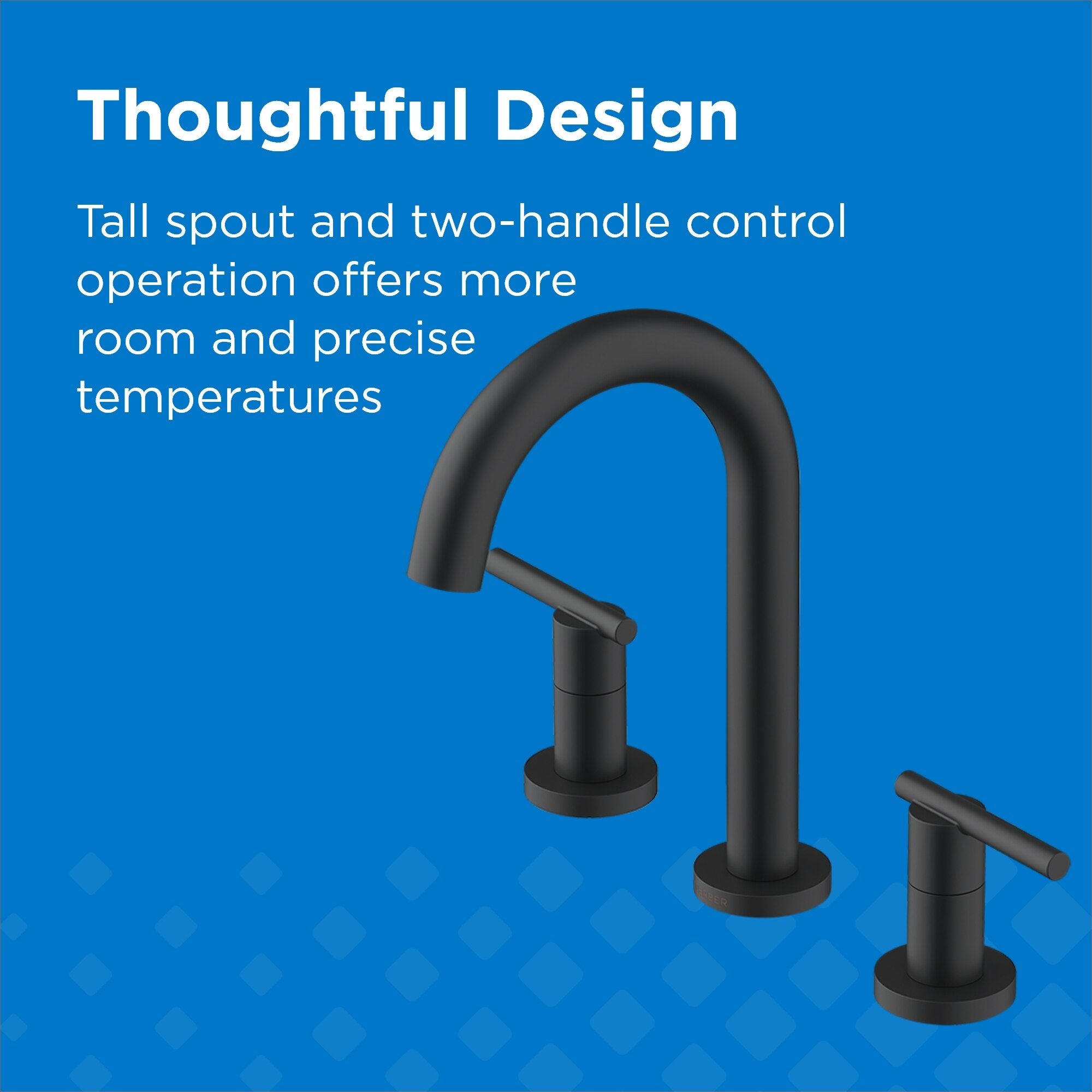 Parma® Two Handle Widespread Bathroom Faucet with Metal Touch-Down Drain