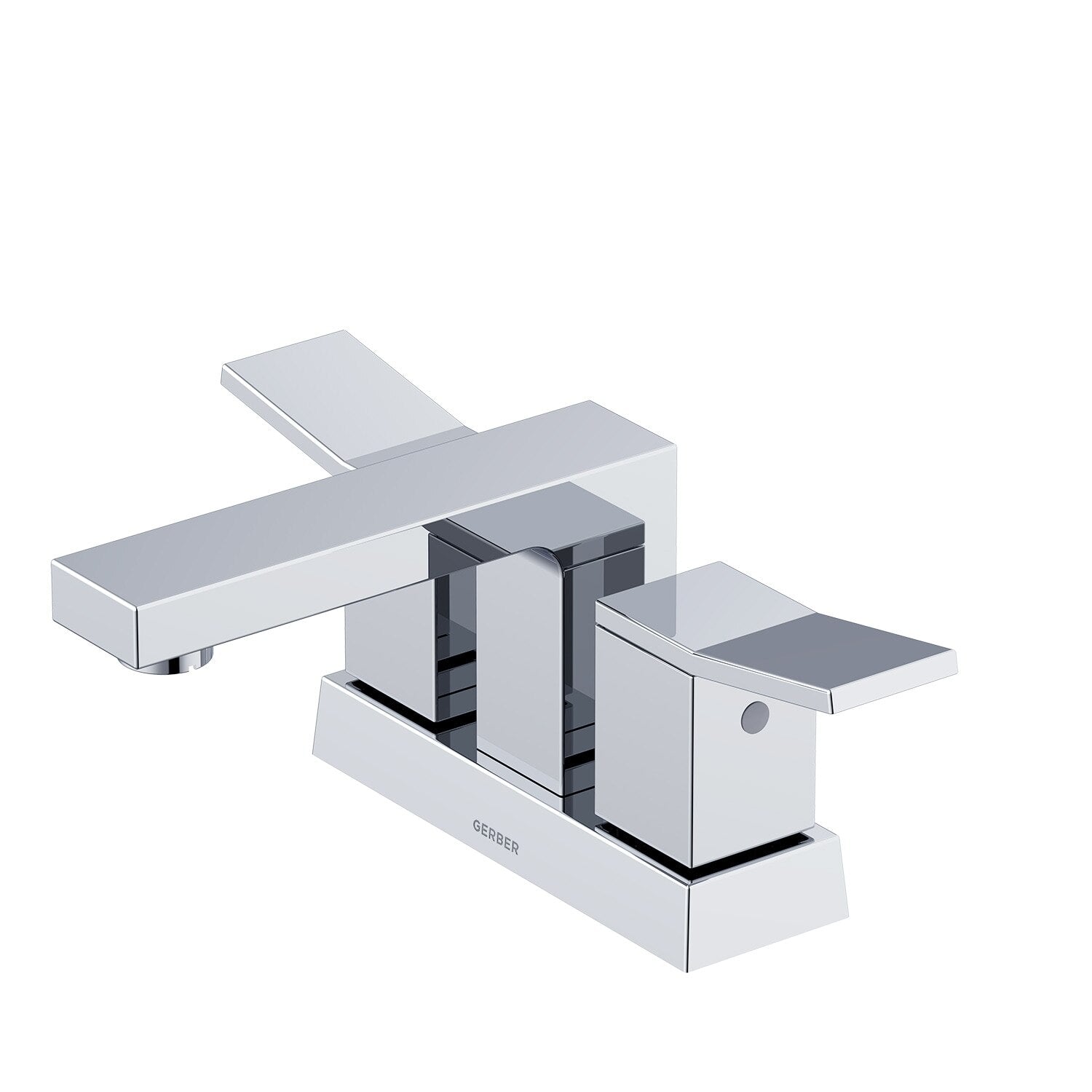 Avian® Two Handle Centerset Bathroom Faucet with Metal Touch-Down Drain