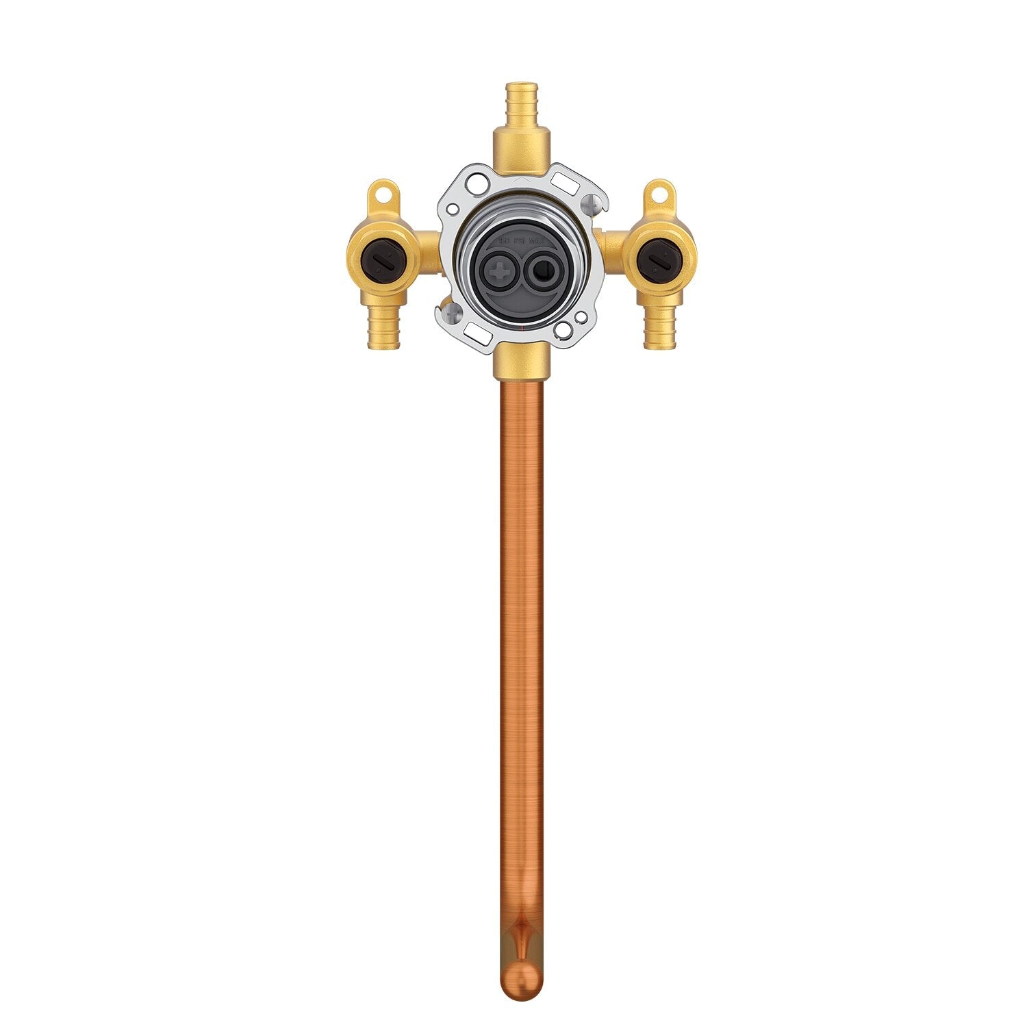 Treysta® Tub & Shower Valve Vertical Inputs with Stops and Stub-Out Crimp Pex