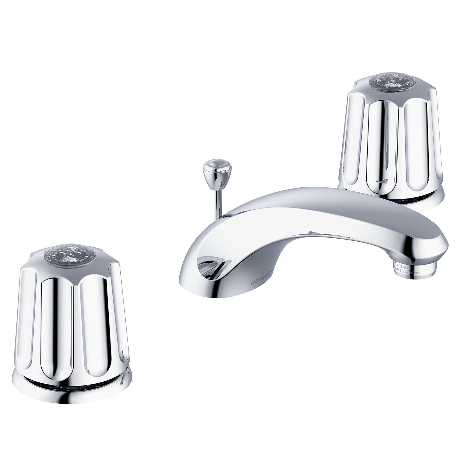 Gerber Classics™ Two Handle Widespread Bathroom Faucet with Metal Metal Pop-Up Drain