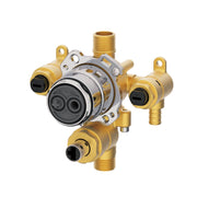 Treysta® Tub & Shower Valve w/ Diverter- Vertical Inputs WITH Stops- Crimp Pex