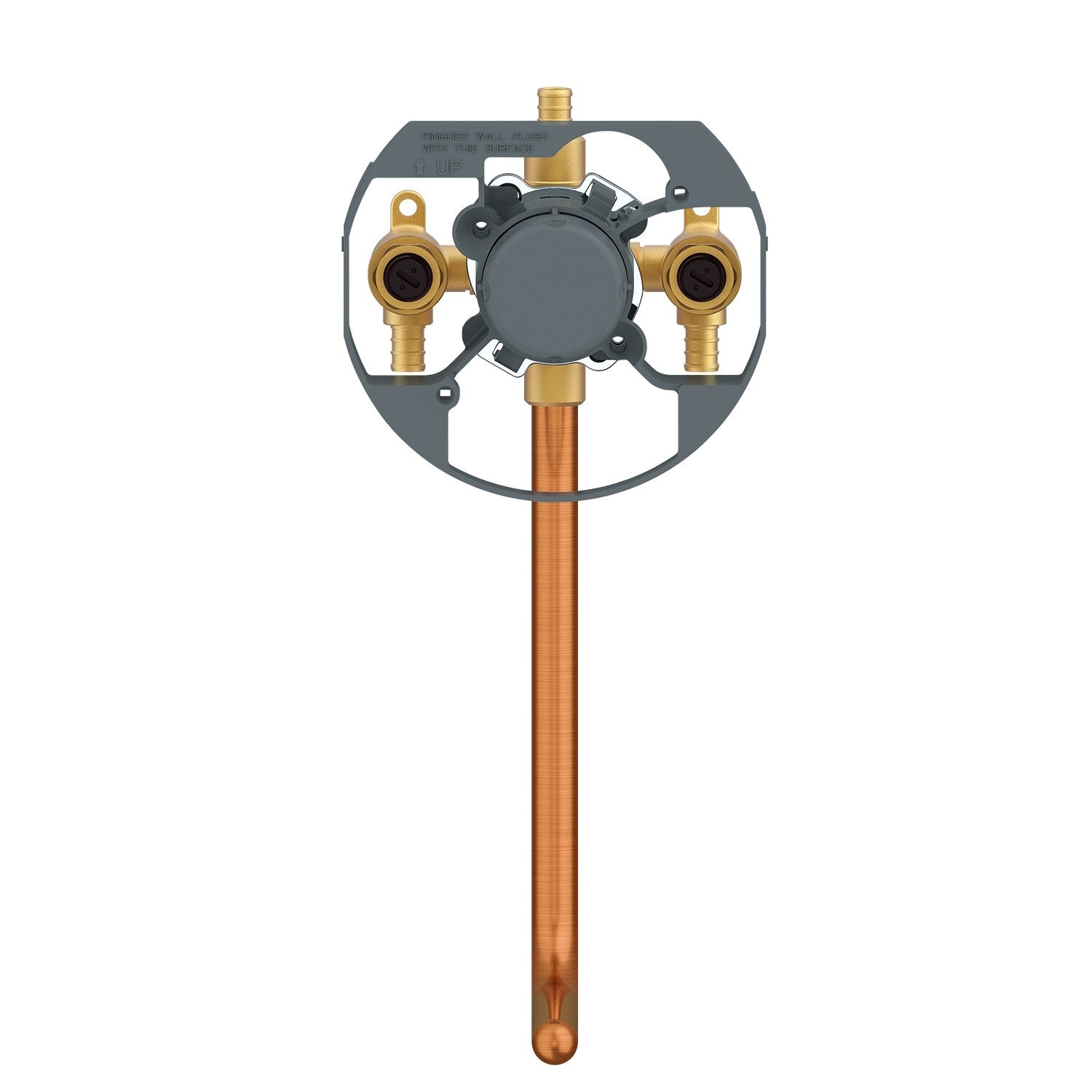 Treysta® Tub & Shower Valve Vertical Inputs with Stops and Stub-Out Crimp Pex