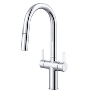 Gerber Amalfi Two Handle Pull-Down Kitchen Faucet 1.75 GPM (Choose Finish)