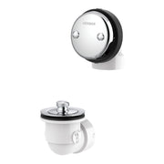Gerber Classics™ Schedule 40 PVC Lift & Turn Drain Kit for Standard Tub with "Clean Out Here" Faceplate