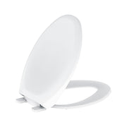 Adjustable Standard Elongated Toilet Seat with Cover