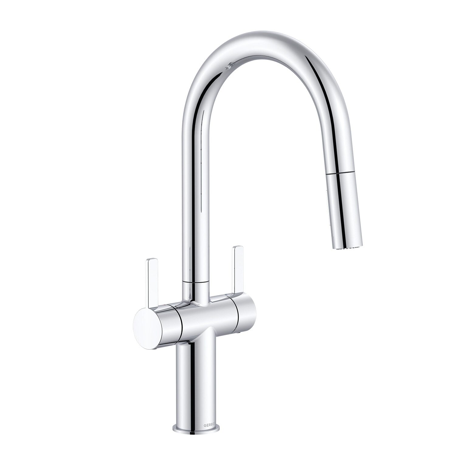 Gerber Amalfi Two Handle Pull-Down Kitchen Faucet 1.75 GPM (Choose Finish)