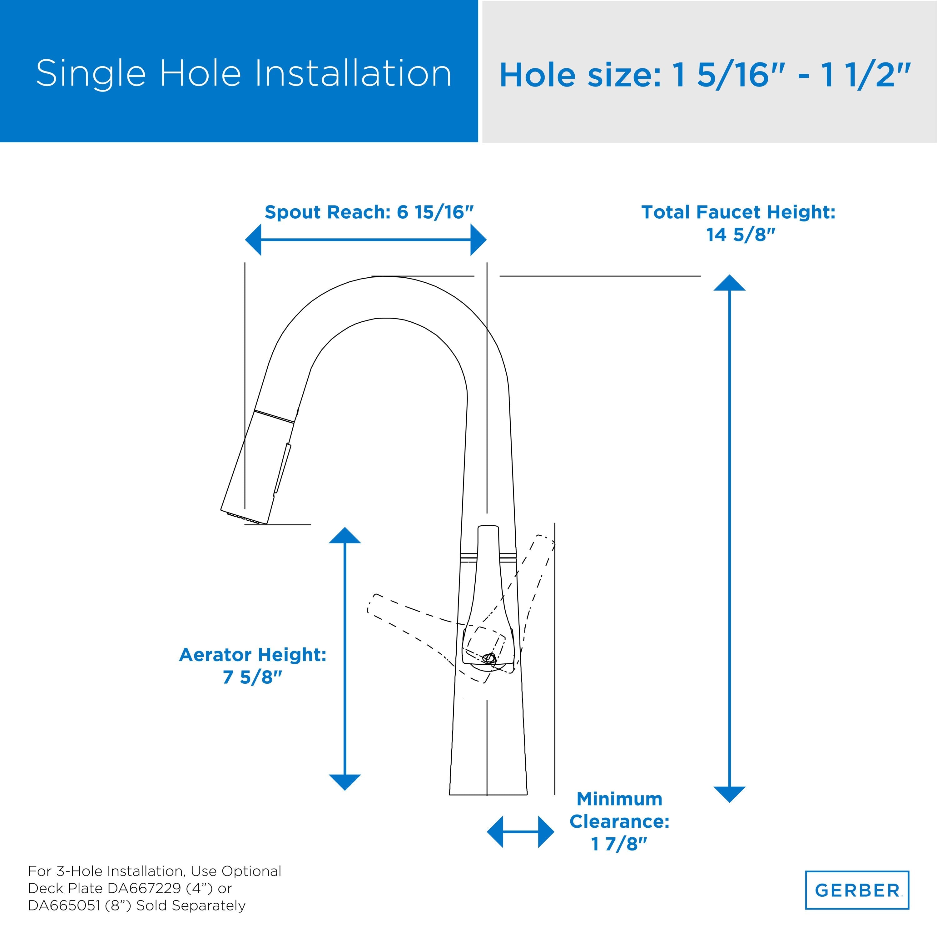 Vaughn® Single Handle Pull-Down Prep Faucet