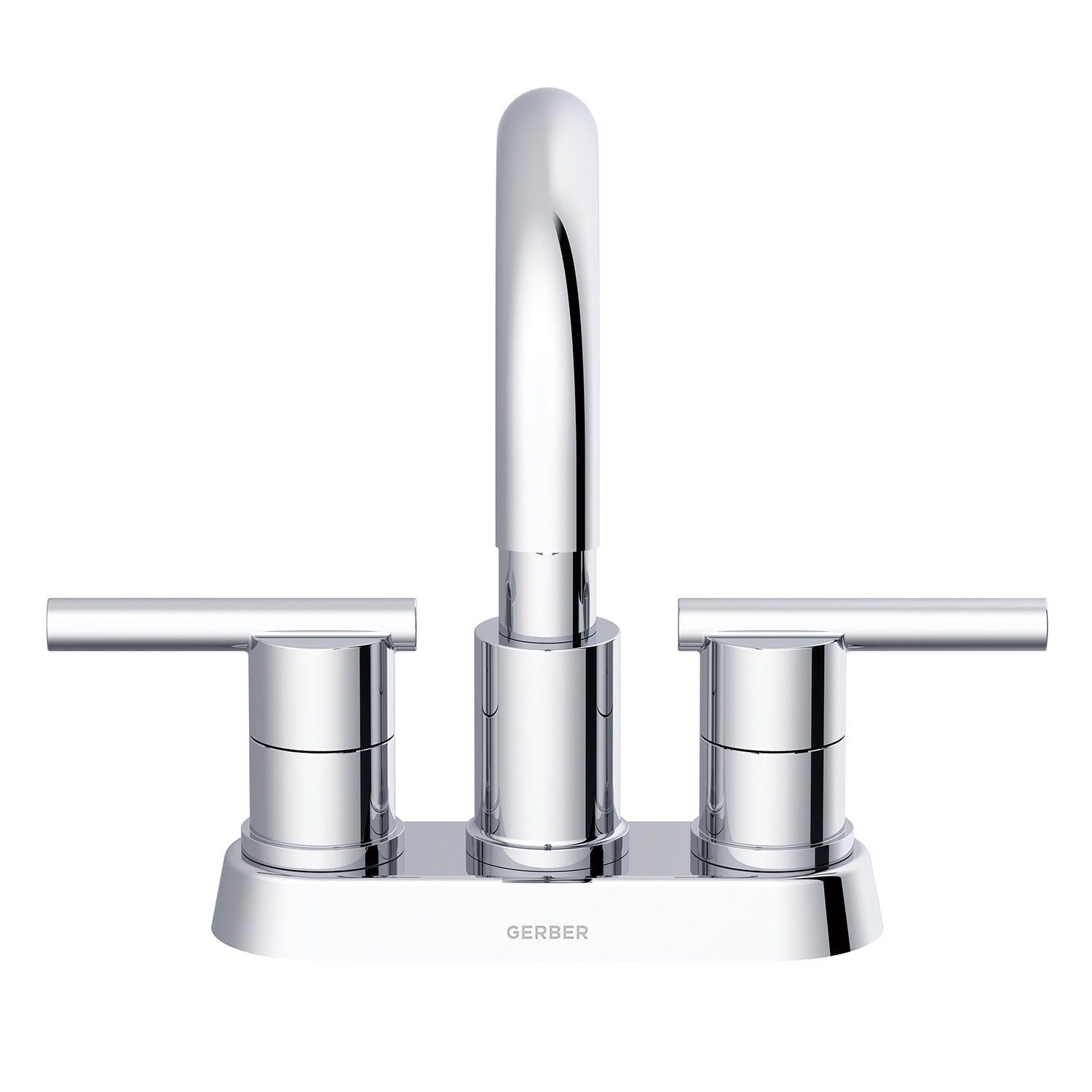 Parma® Two Handle Centerset Bathroom Faucet with Metal Touch-Down Drain