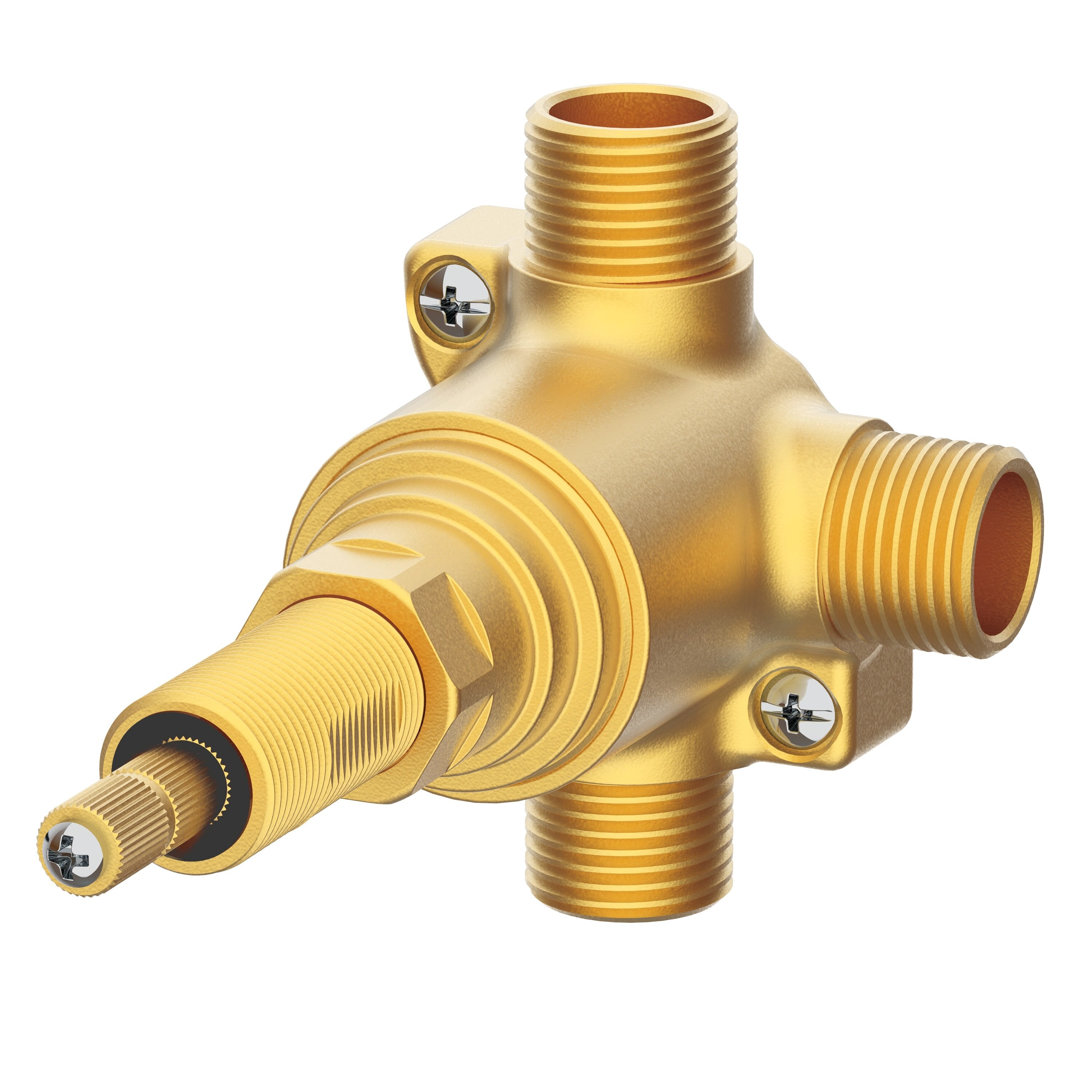 Single Handle 1/2" 3-Port/2-Outlet Diverter Valve, 3 Position Valve (Pause/A/B)