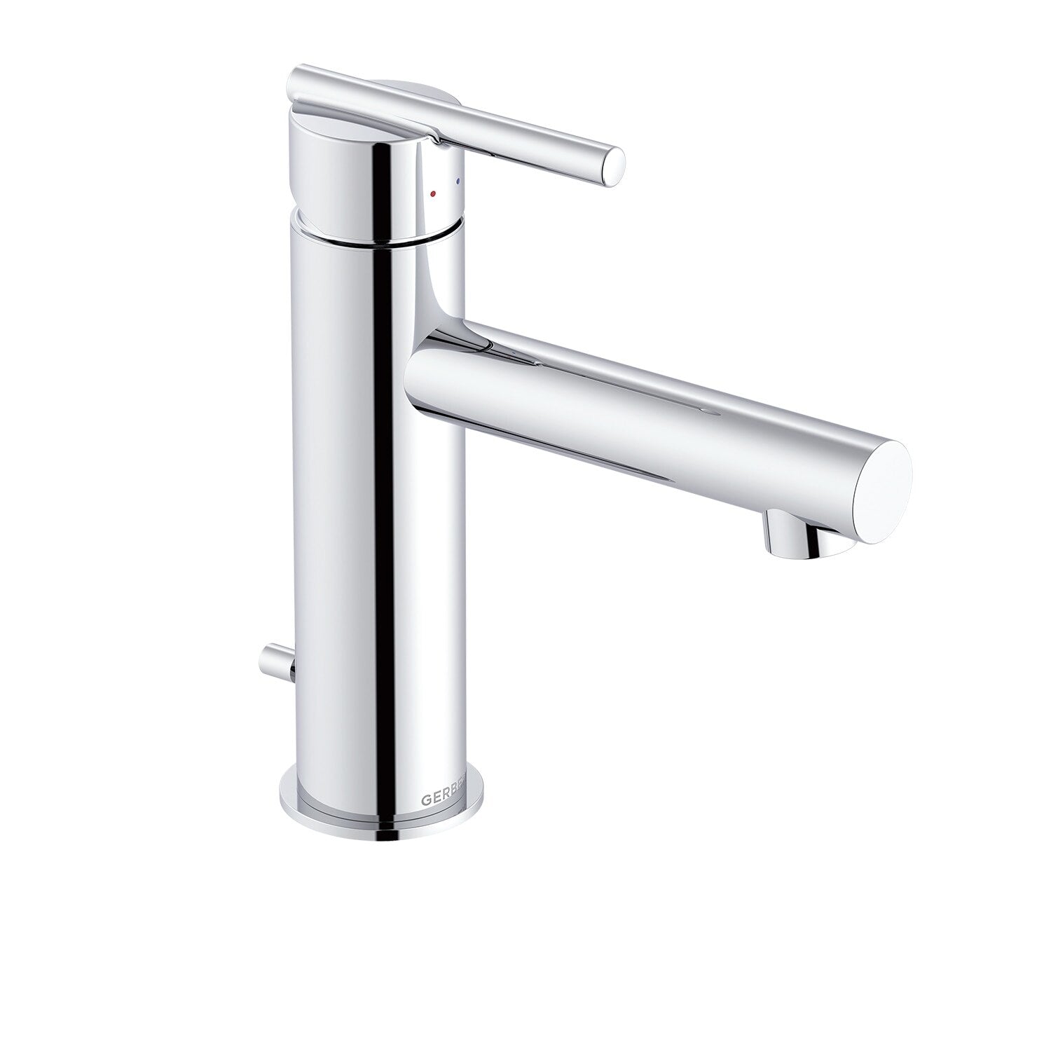 Parma® Single Handle Bathroom Faucet Straight Spout with Metal Pop-Up Drain