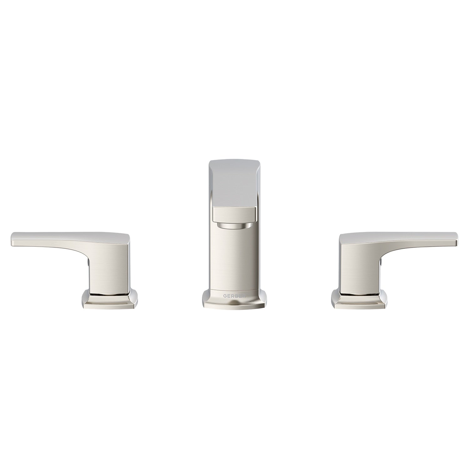 Tribune® Two Handle Widespread Bathroom Faucet with Metal Touch-Down Drain