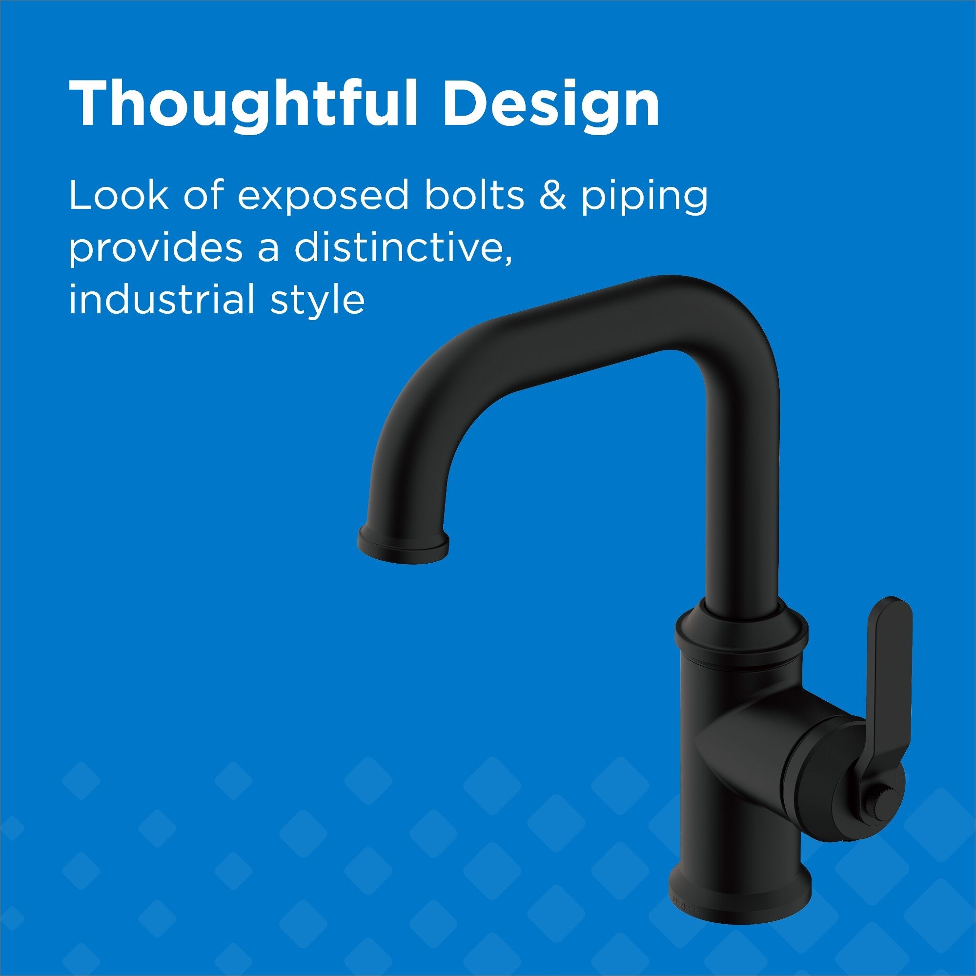 Kinzie® Single Handle Bathroom Faucet with Metal Touch-Down Drain