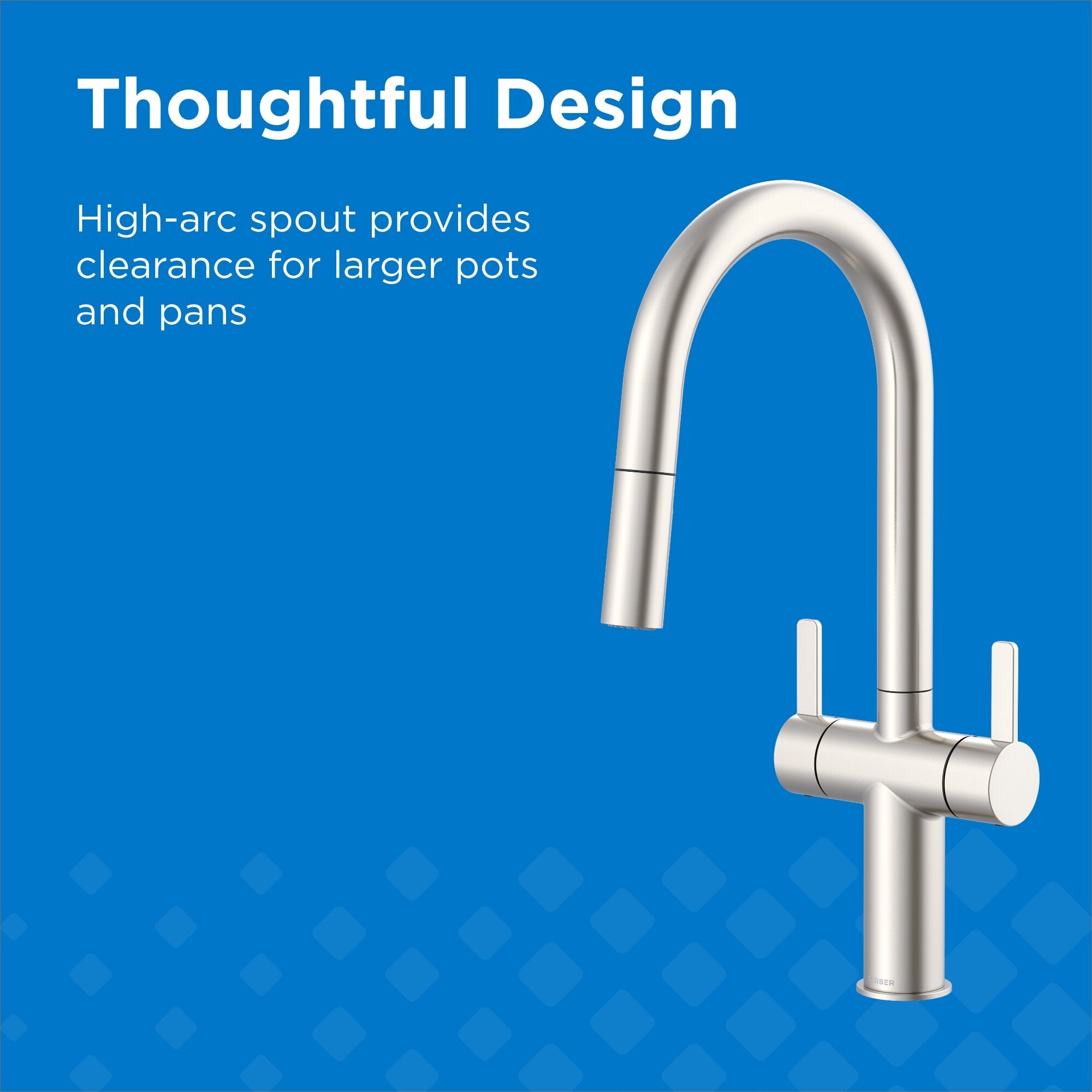 Gerber Amalfi Two Handle Pull-Down Kitchen Faucet 1.75 GPM (Choose Finish)
