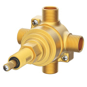 Single Handle 1/2" 4-Port/3-Outlet Shower Diverter Valve (Pause/A/B/C/A+B/A+C/A+B+C)