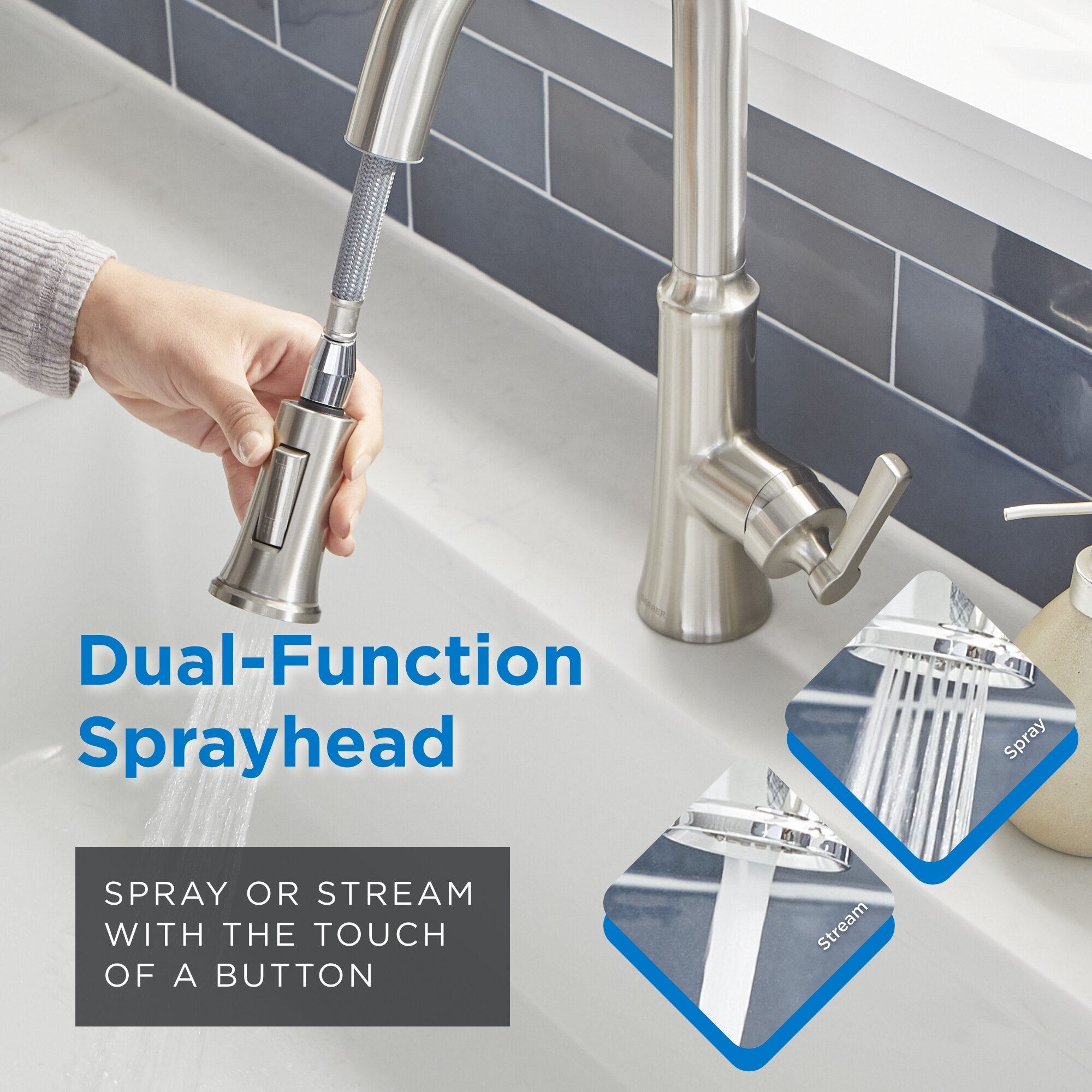 Northerly™ Single Handle Pull-Down Prep Faucet
