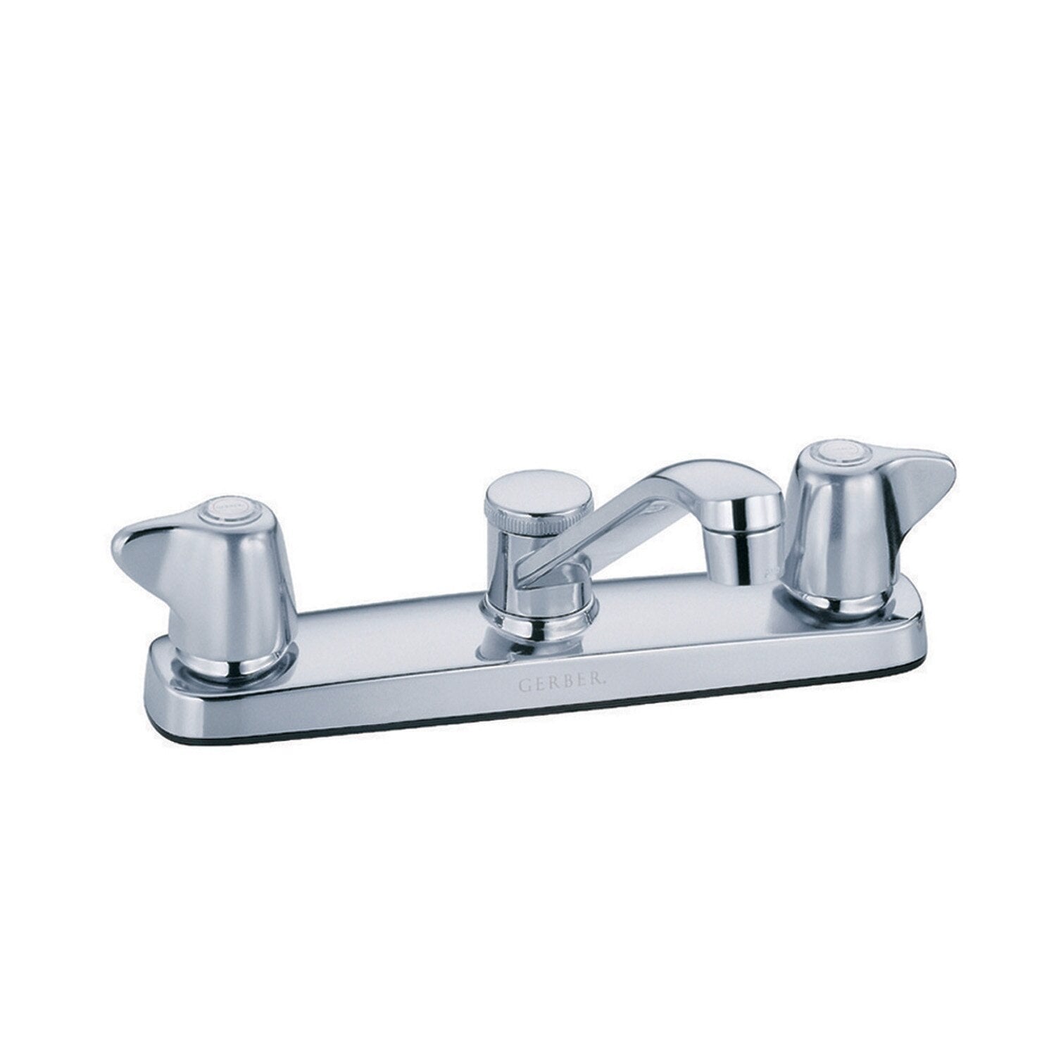 Maxwell® Two Handle Kitchen Faucet w/ Metal Handles &  8" D-Tube Spout