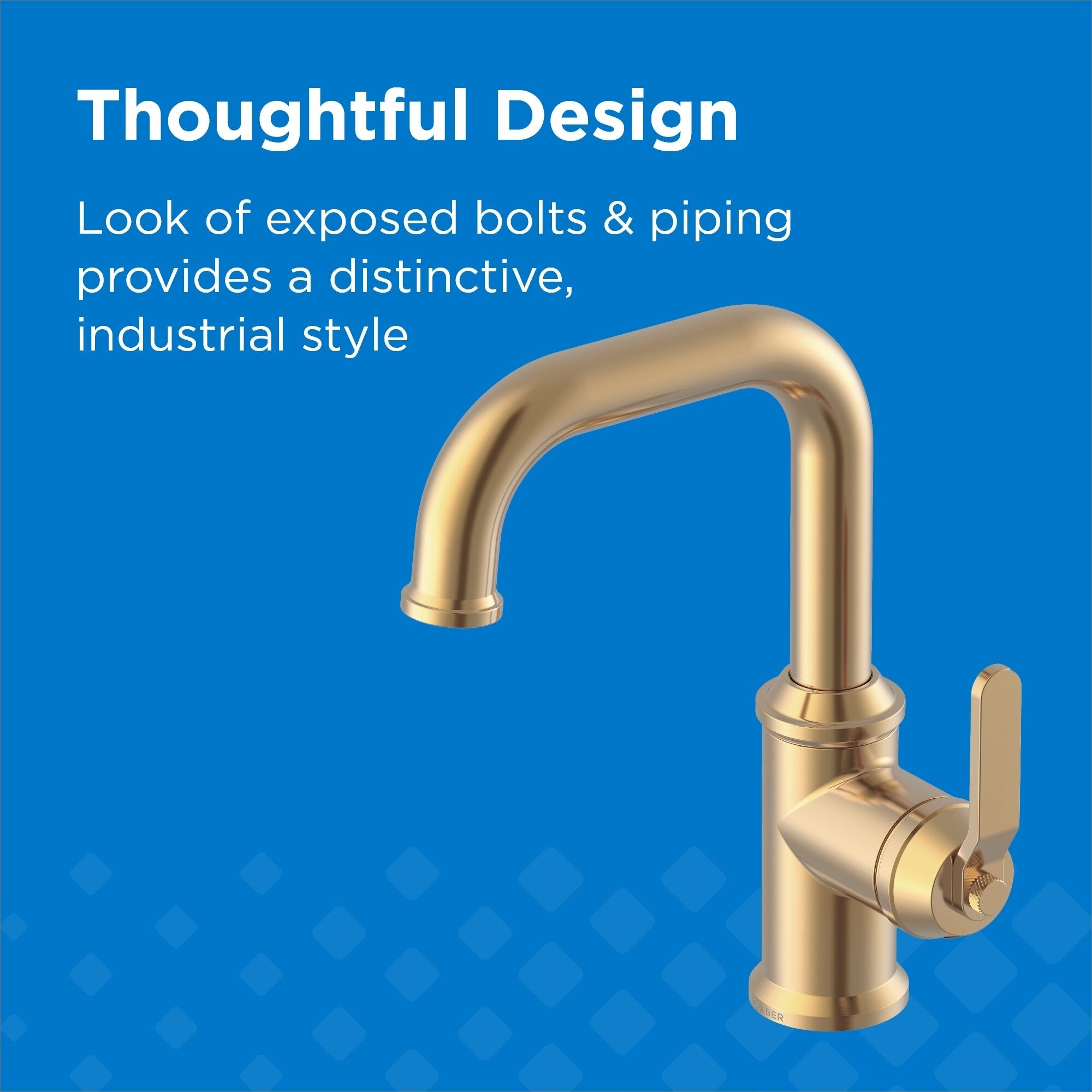 Kinzie® Single Handle Bathroom Faucet with Metal Touch-Down Drain