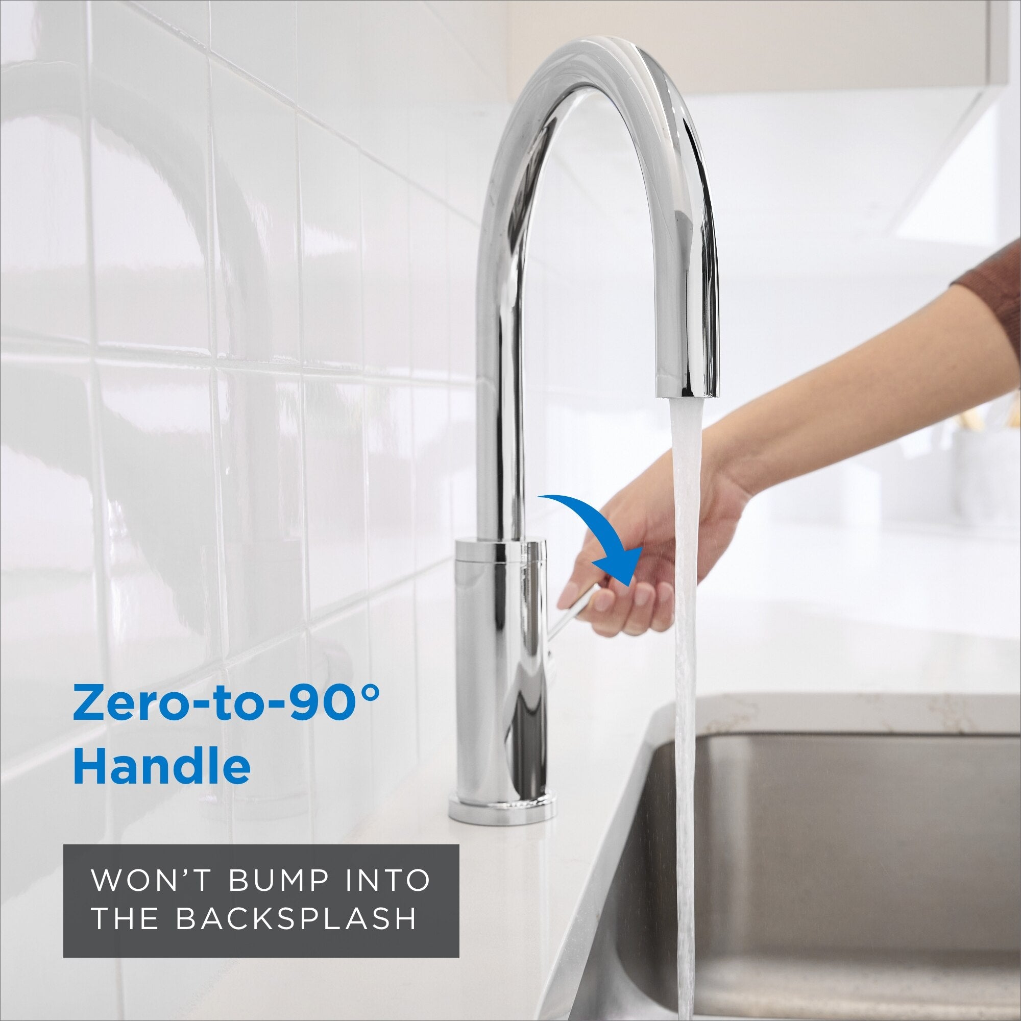 Amalfi™ Single Handle Fixed Swivel Kitchen Faucet