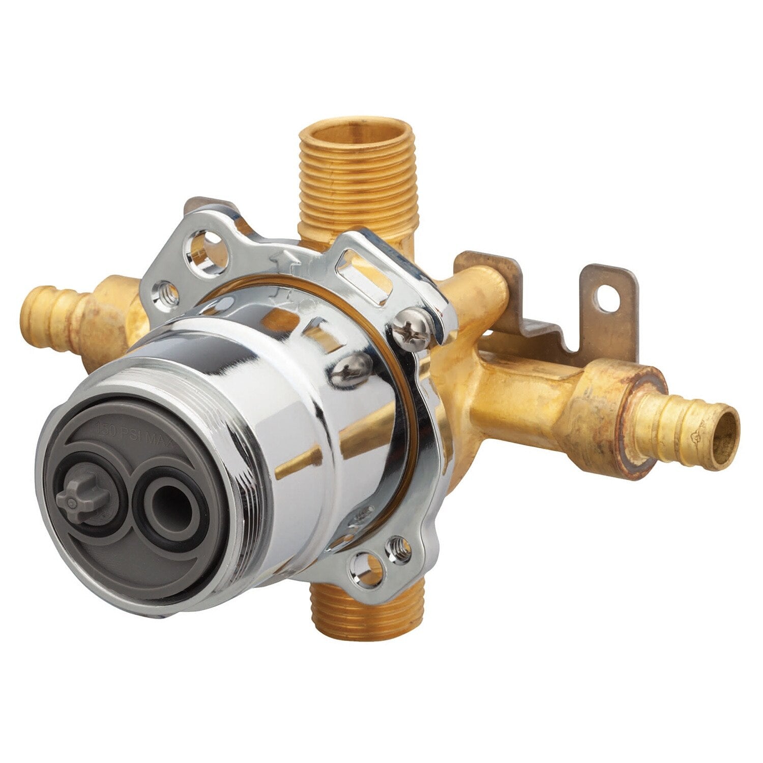 Treysta® Tub & Shower Valve- Horizontal Inputs WITHOUT Stops- Crimp Pex
