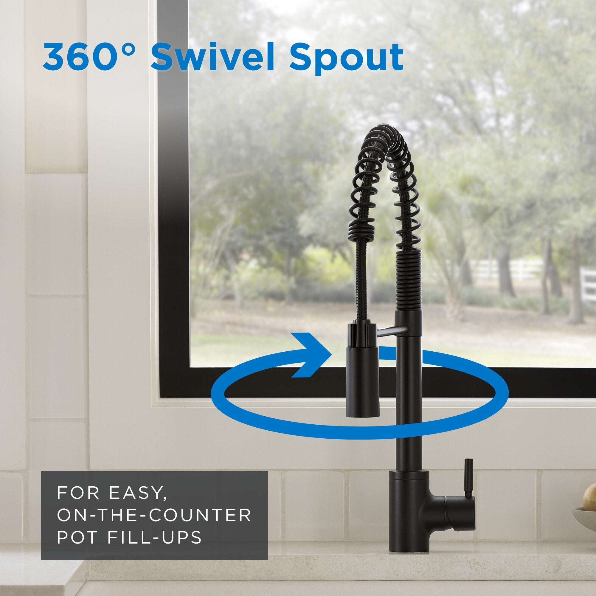 The Foodie® Pre-Rinse Single Handle Pull-Down Kitchen Faucet