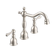 Opulence® Two Handle Widespread Bathroom Faucet with Metal Touch-Down Drain