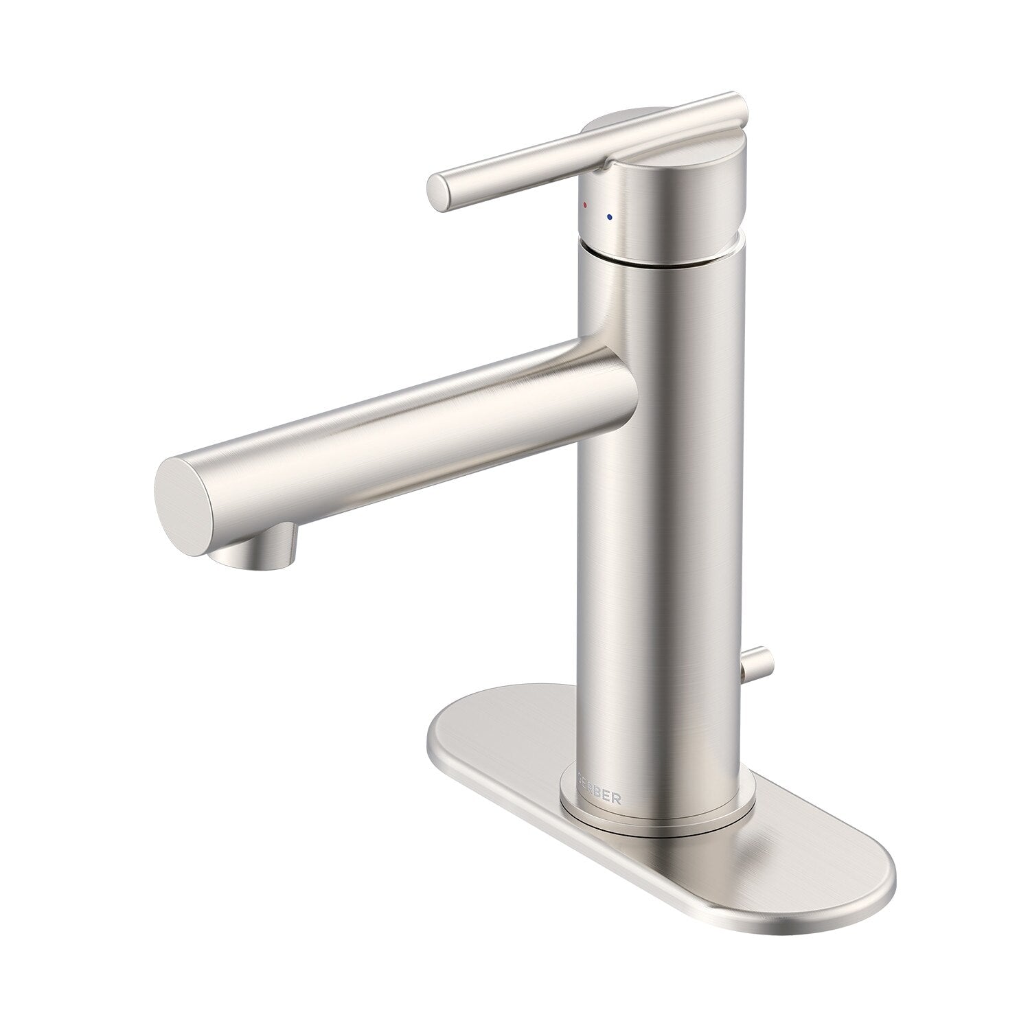Parma® Single Handle Bathroom Faucet Straight Spout with Metal Pop-Up Drain