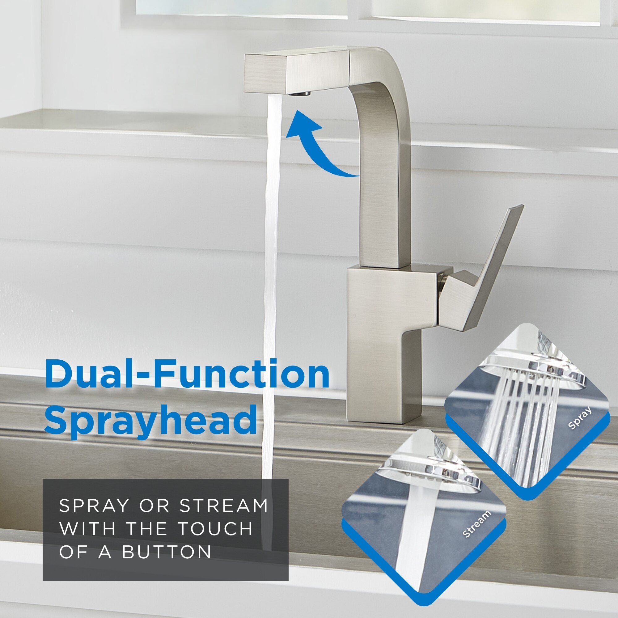 Mid-Town® Single Handle Pull-Out Kitchen Faucet