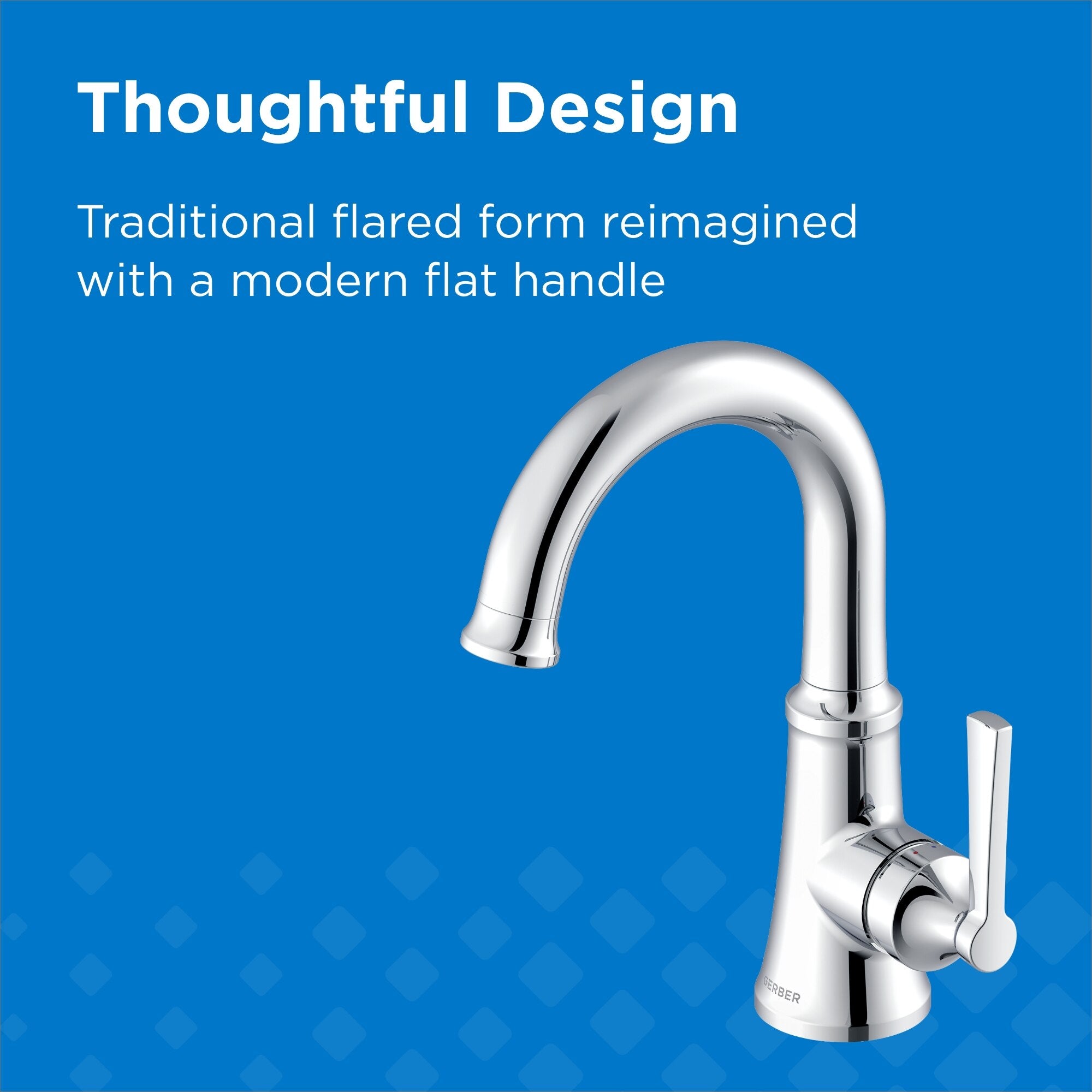 Gerber Northerly™ Single Handle Side Control Bathroom Faucet with 50/50 Touch-Down Drain