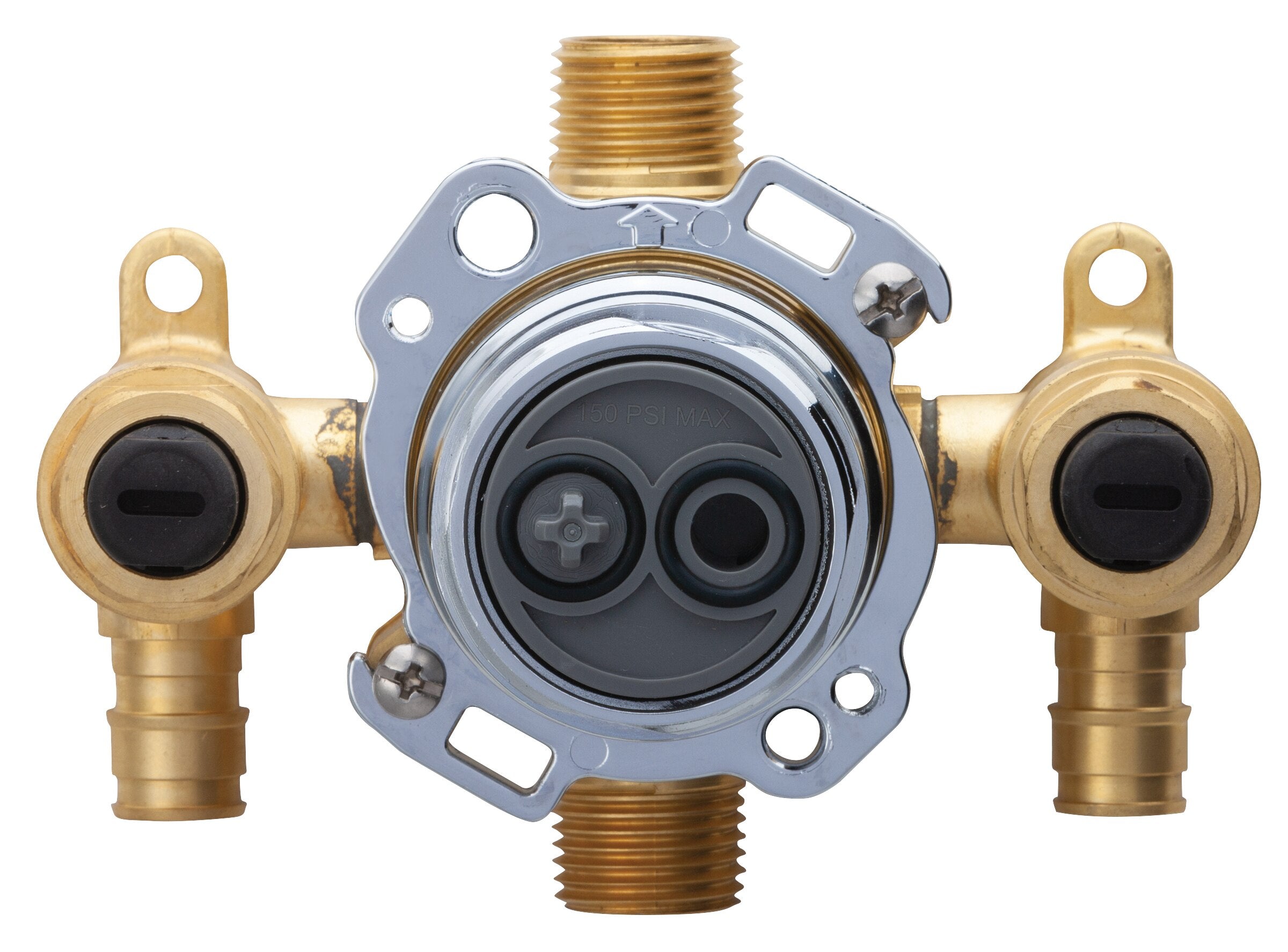 Treysta® Tub & Shower Valve - Vertical Inputs With Stops - Cold Expansion Pex