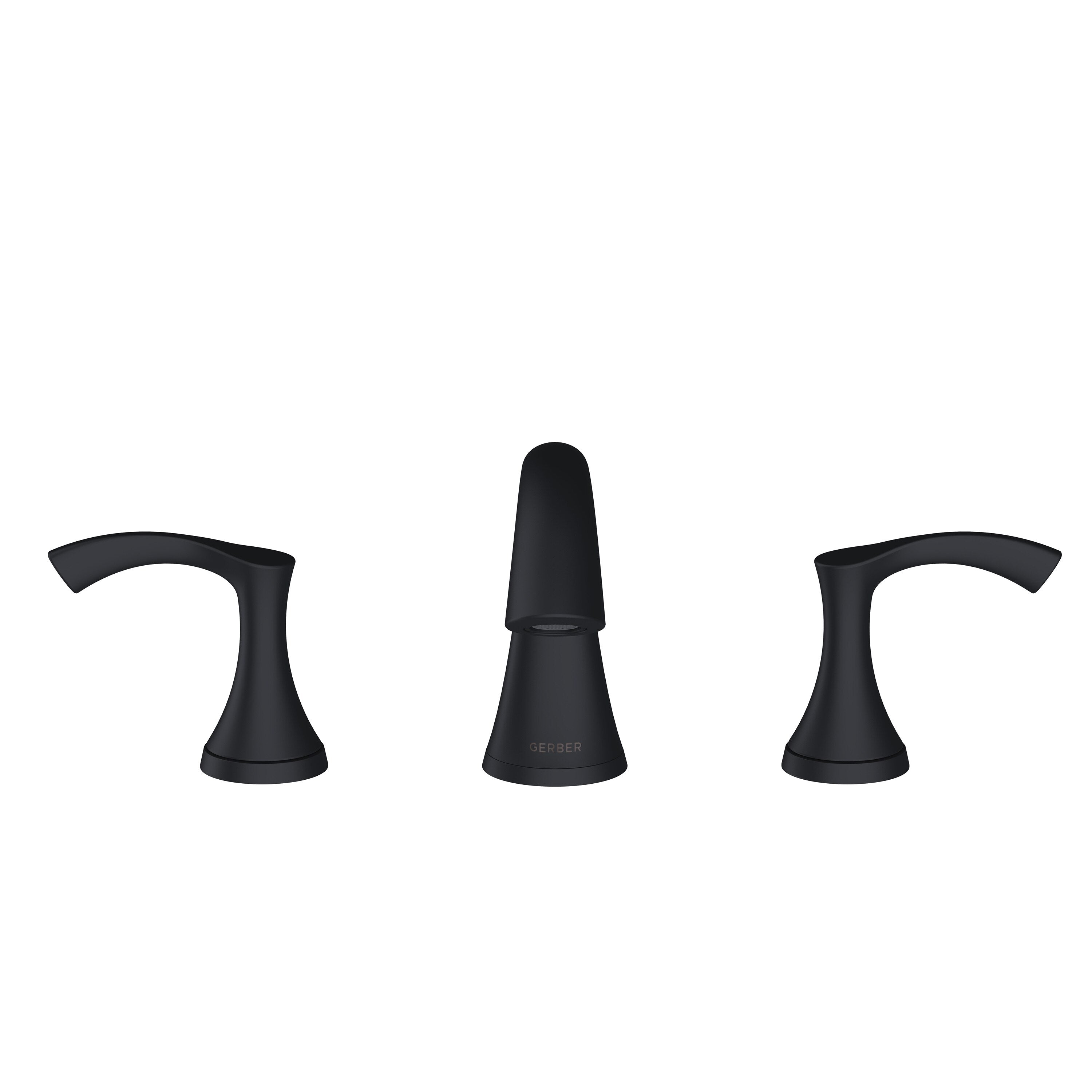 Antioch® Two Handle Widespread Bathroom Faucet with Metal Touch-Down Drain