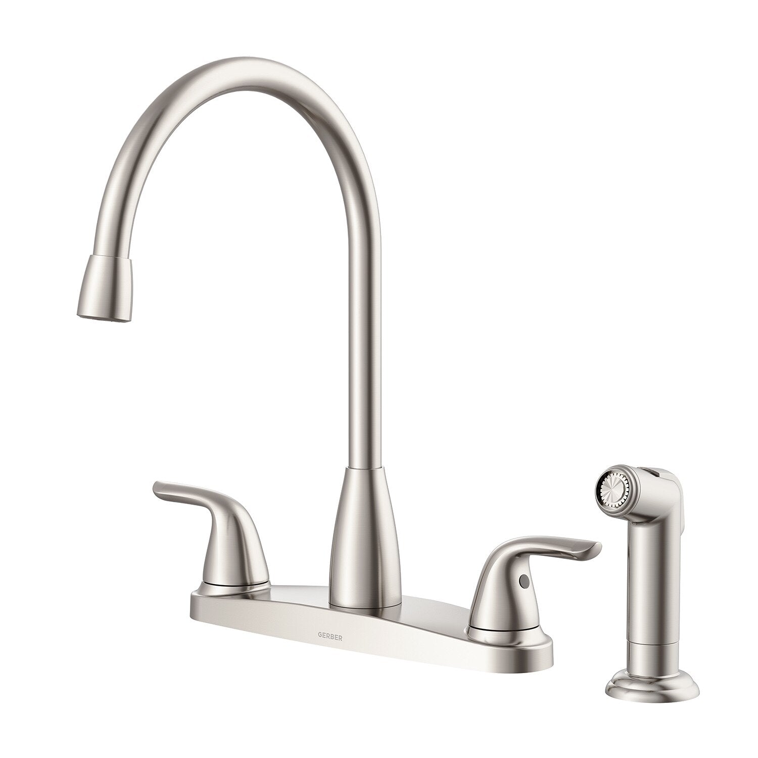 Viper™ Two Handle High Arc Kitchen Faucet with Sidespray