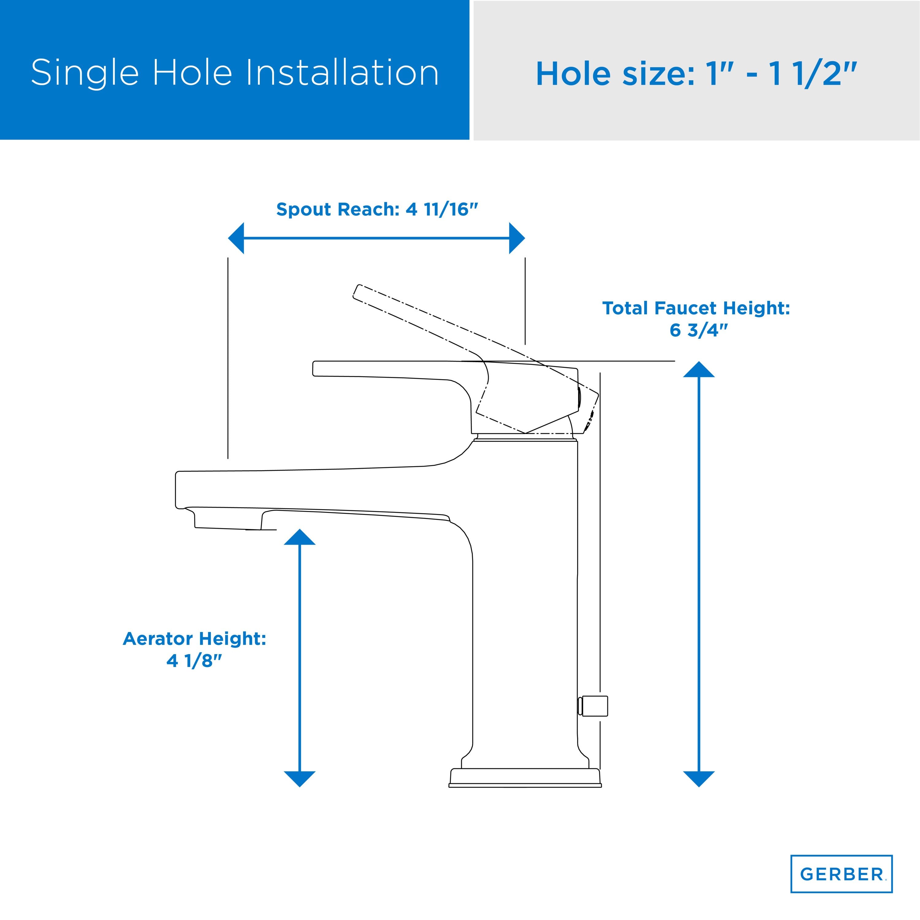 Tribune® Single Handle Bathroom Faucet with 50/50 Pop-Up Drain