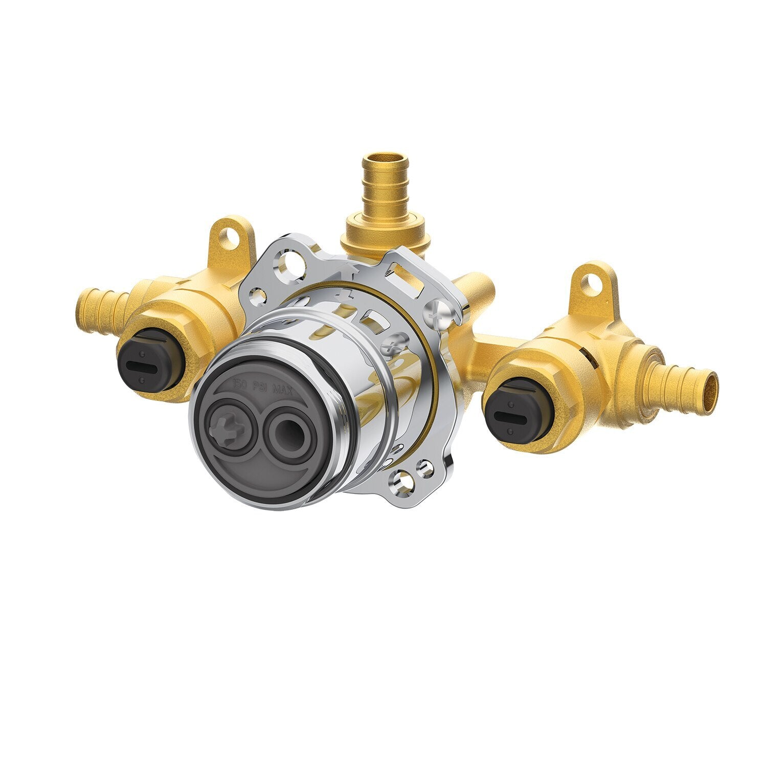 Gerber Treysta® Shower Only Valve - Horizontal Inputs WITH Stops - Crimp Pex