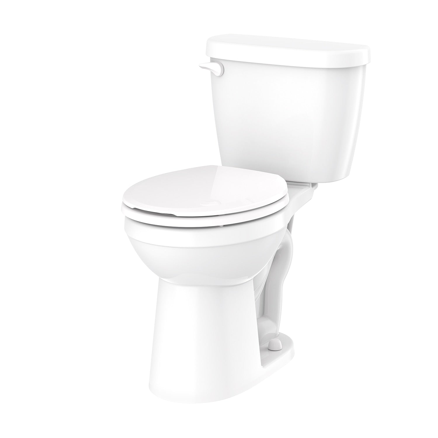 Gerber Maxwell® 1.28 gpf 10" Rough-In Two-Piece Round Front ErgoHeight™ Toilet