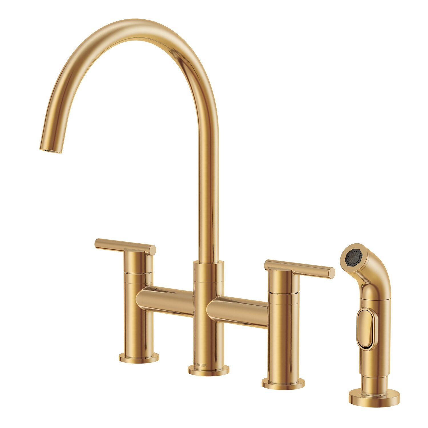 Parma® Two Handle Bridge Kitchen Faucet with Sidespray