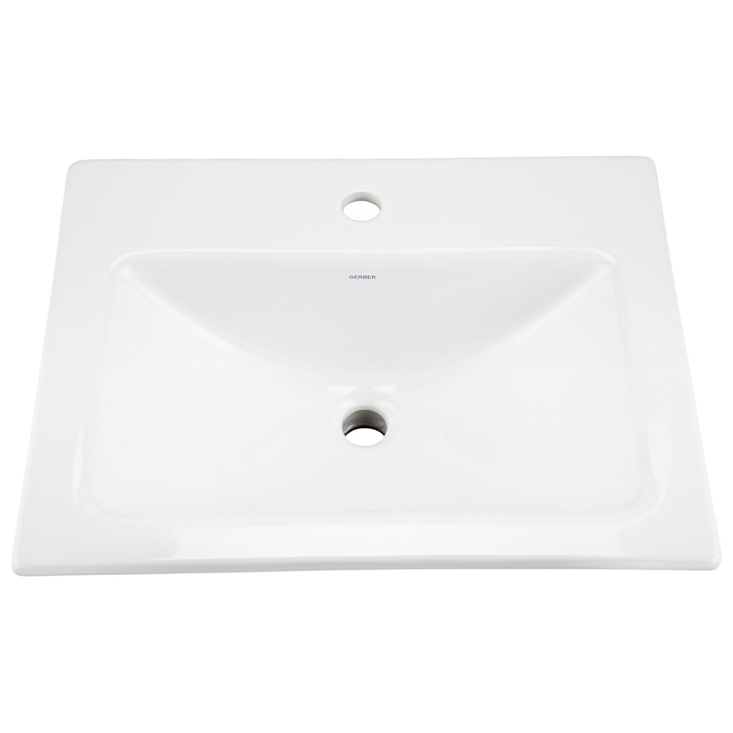 Wicker Park™ Rectangular Single Hole Self-Rimming Bathroom Sink