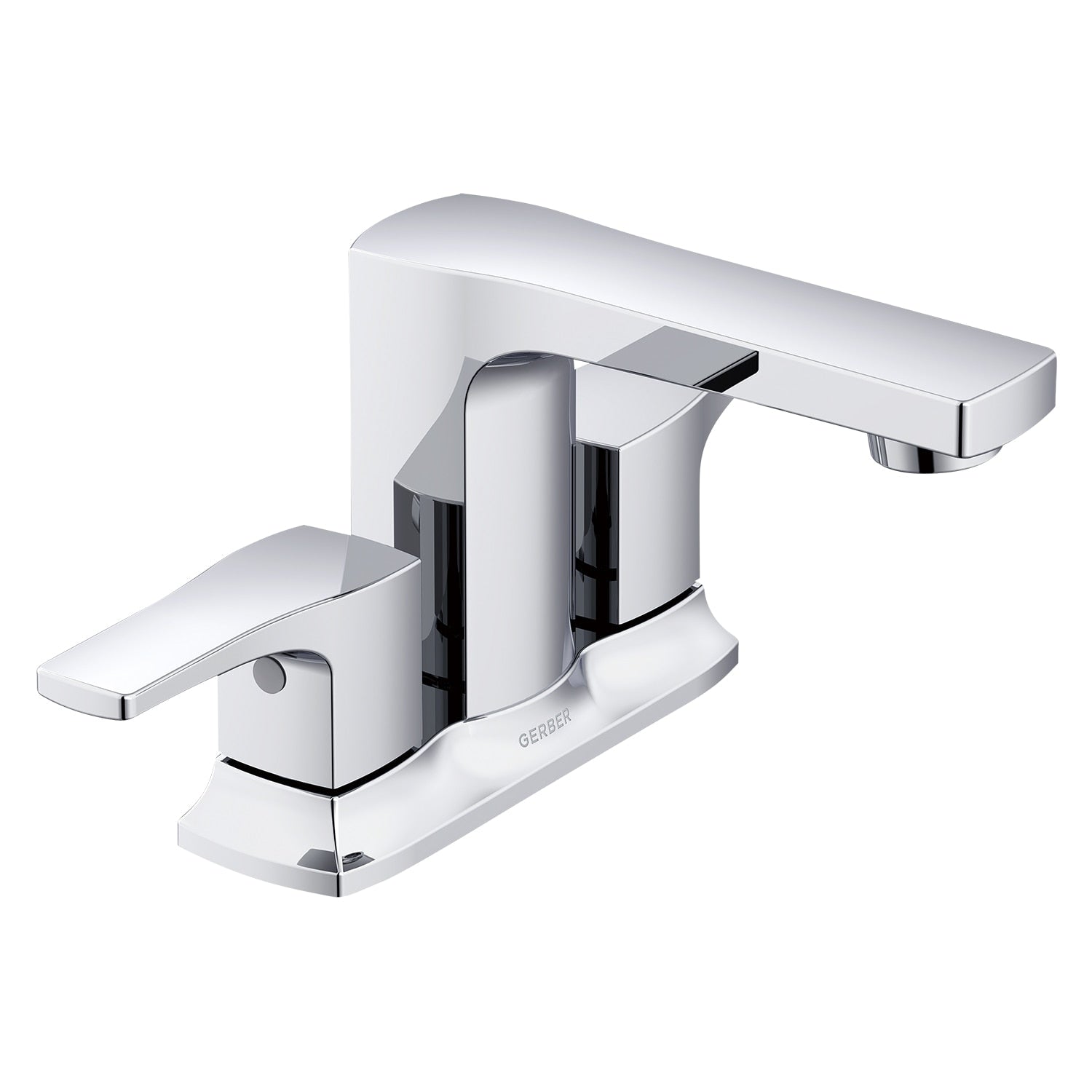 Tribune® Two Handle Centerset Bathroom  Faucet with Metal Touch-Down Drain