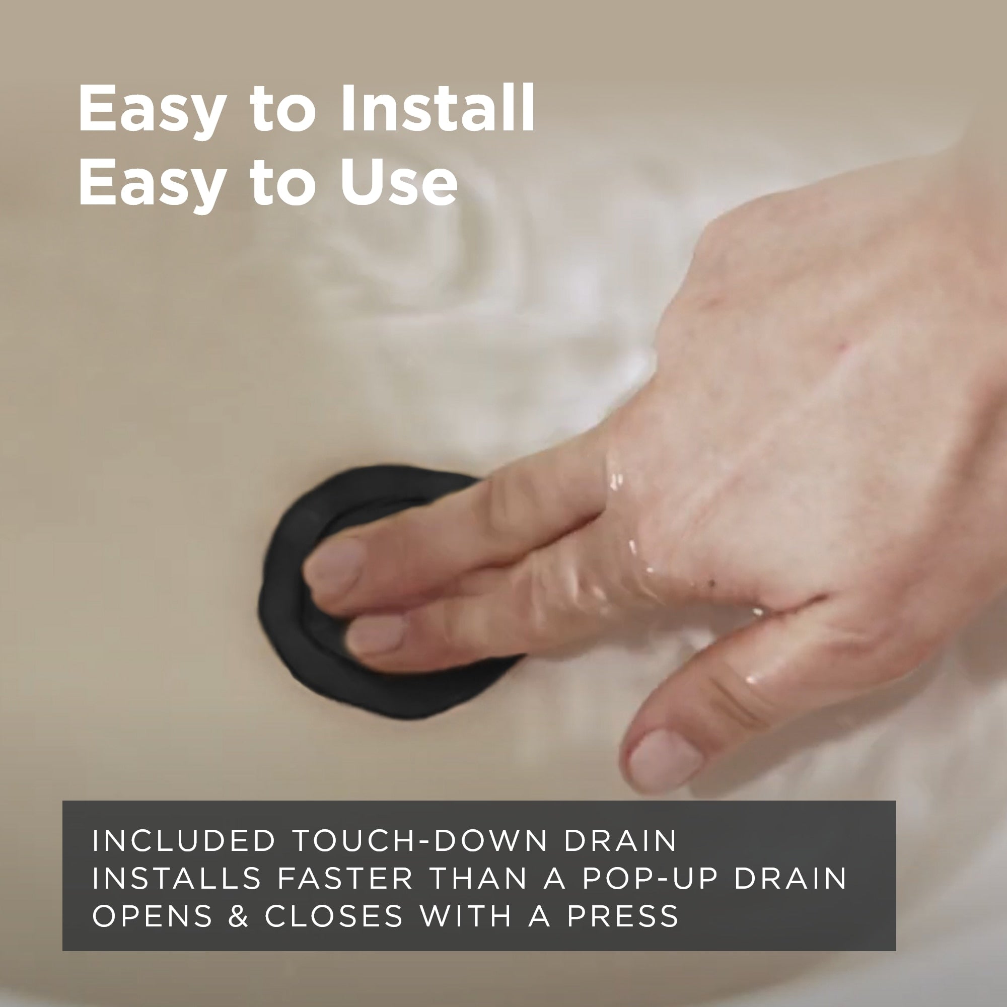 Kinzie® Two Handle Widespread Bathroom Faucet with Metal Touch-Down Drain