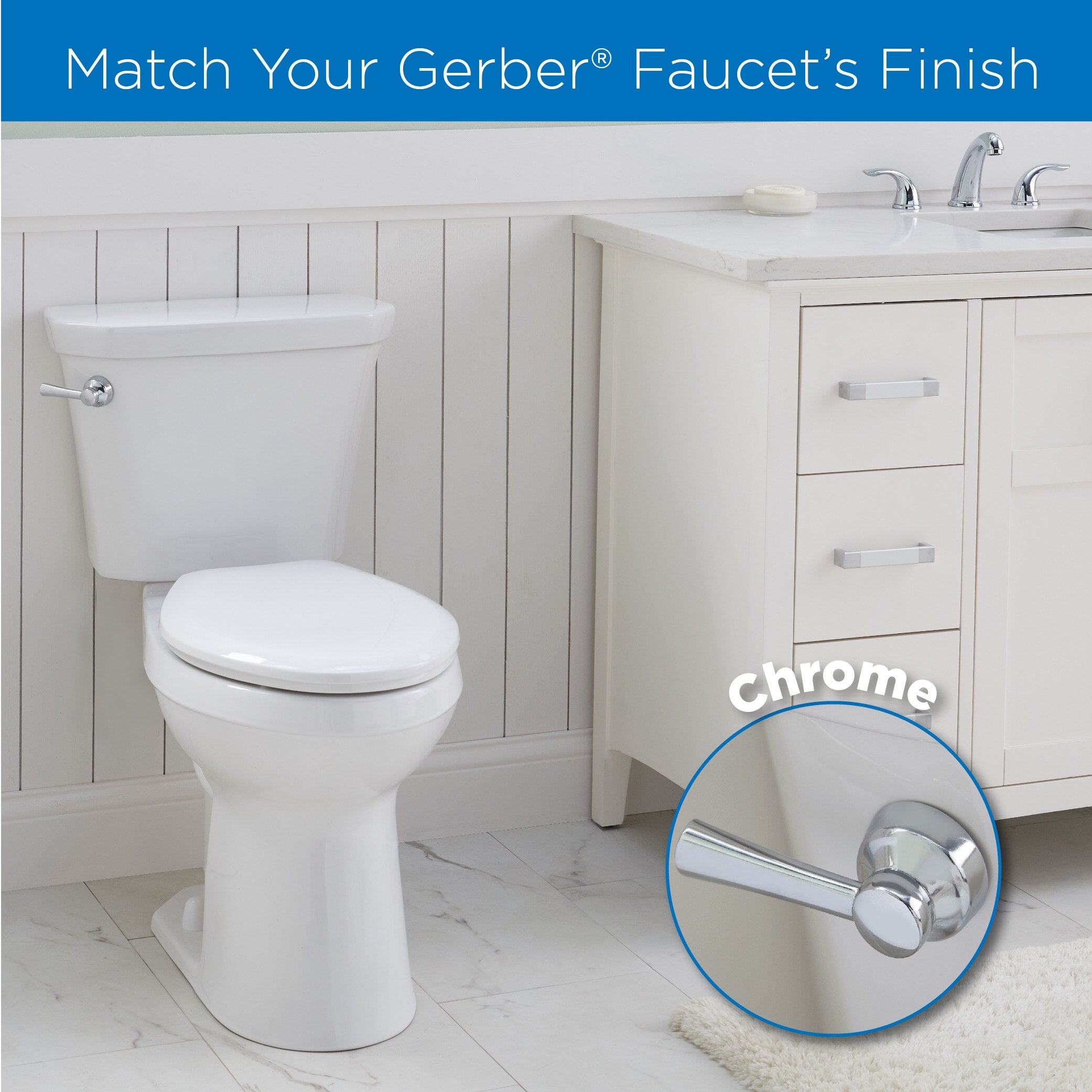 Gerber Universal Toilet Tank Lever – GA70036054 | Multiple Finishes