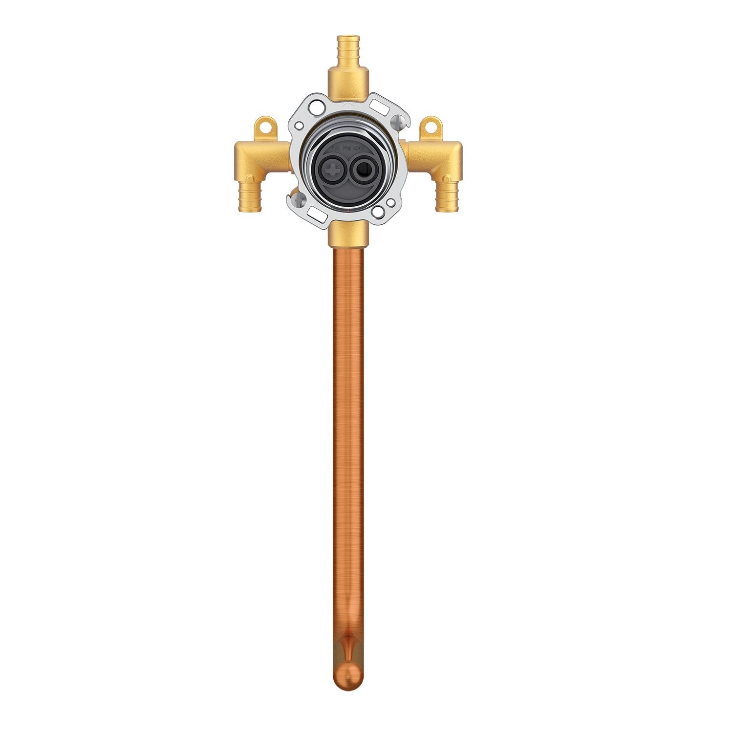 Treysta® Tub & Shower Valve Vertical Inputs without Stops and Stub-Out Crimp Pex