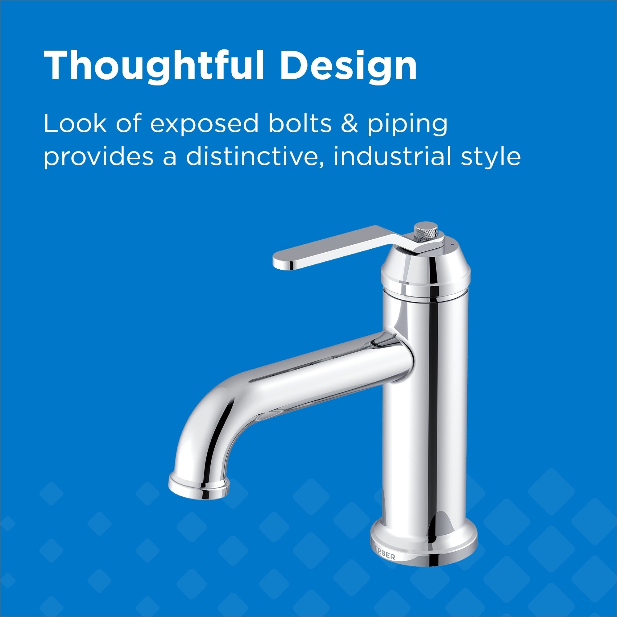 Kinzie® Single Handle Bathroom Faucet with Metal Touch-Down Drain