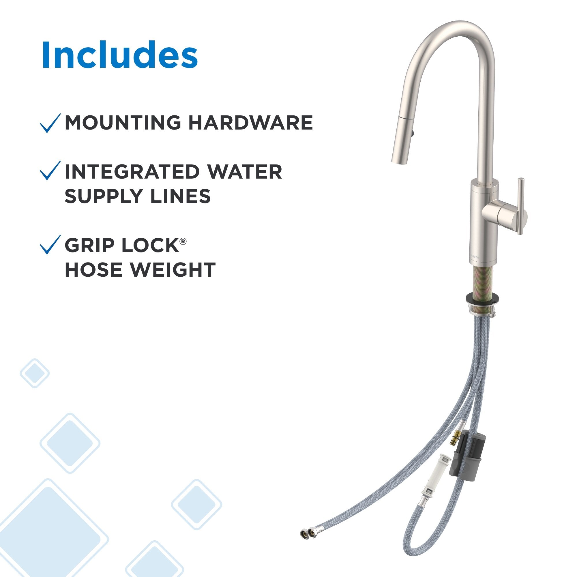 Parma® Cafe Single Handle Pull-Down Kitchen Faucet, 1.75 gpm,