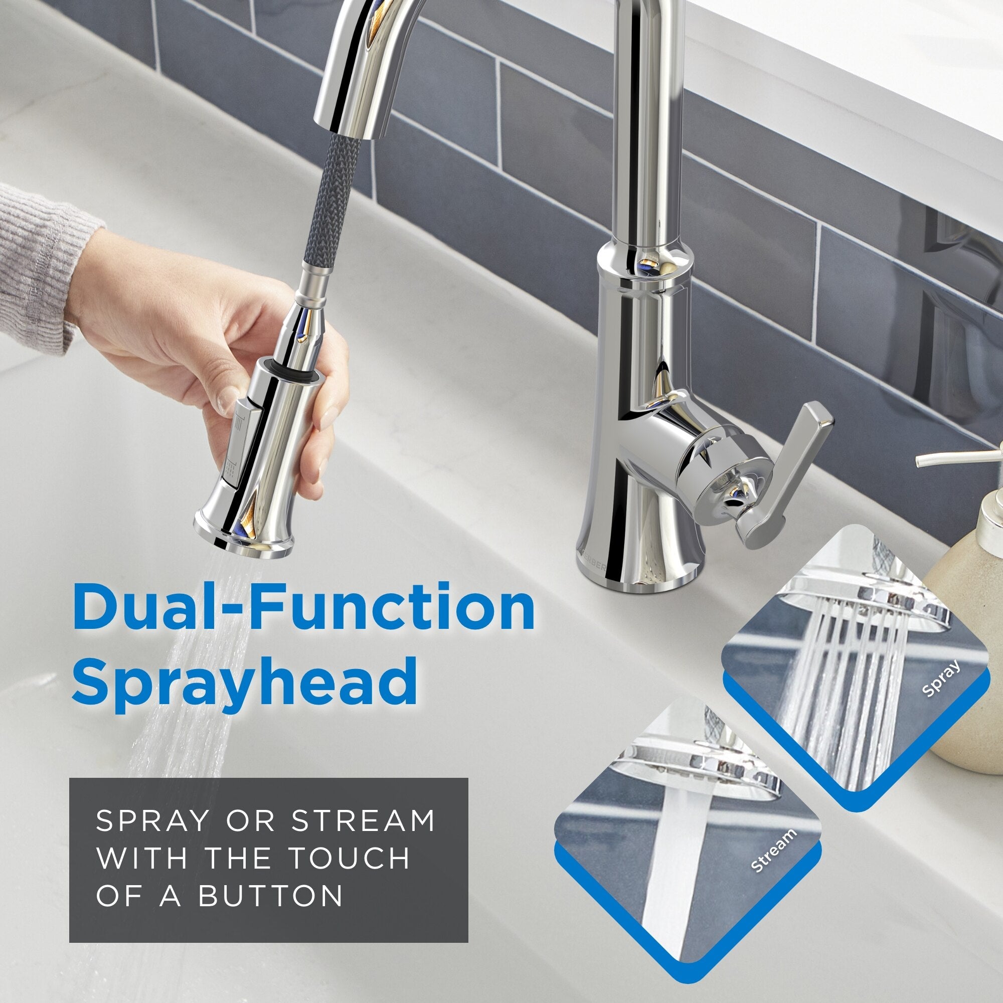 Northerly™ Single Handle Pull-Down Prep Faucet