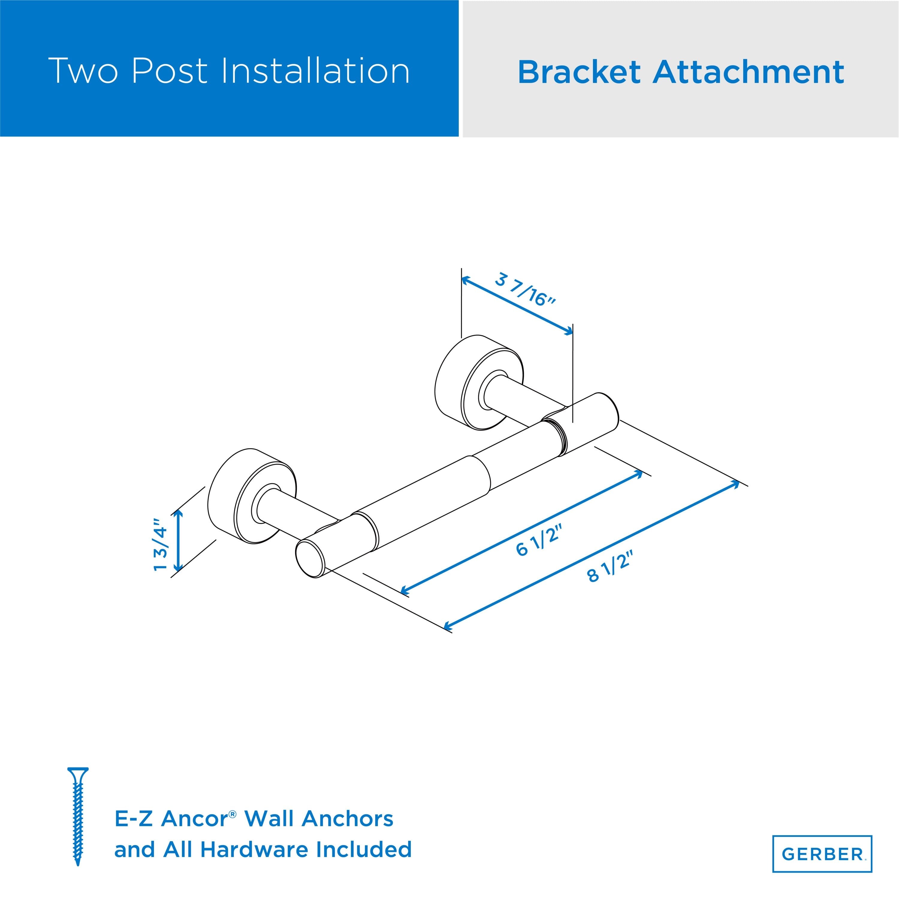 Parma® Double-Post Toilet Paper Holder