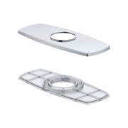 Soft Square Cover Plate Assembly for Single Hole Mount Bathroom Sink Faucet