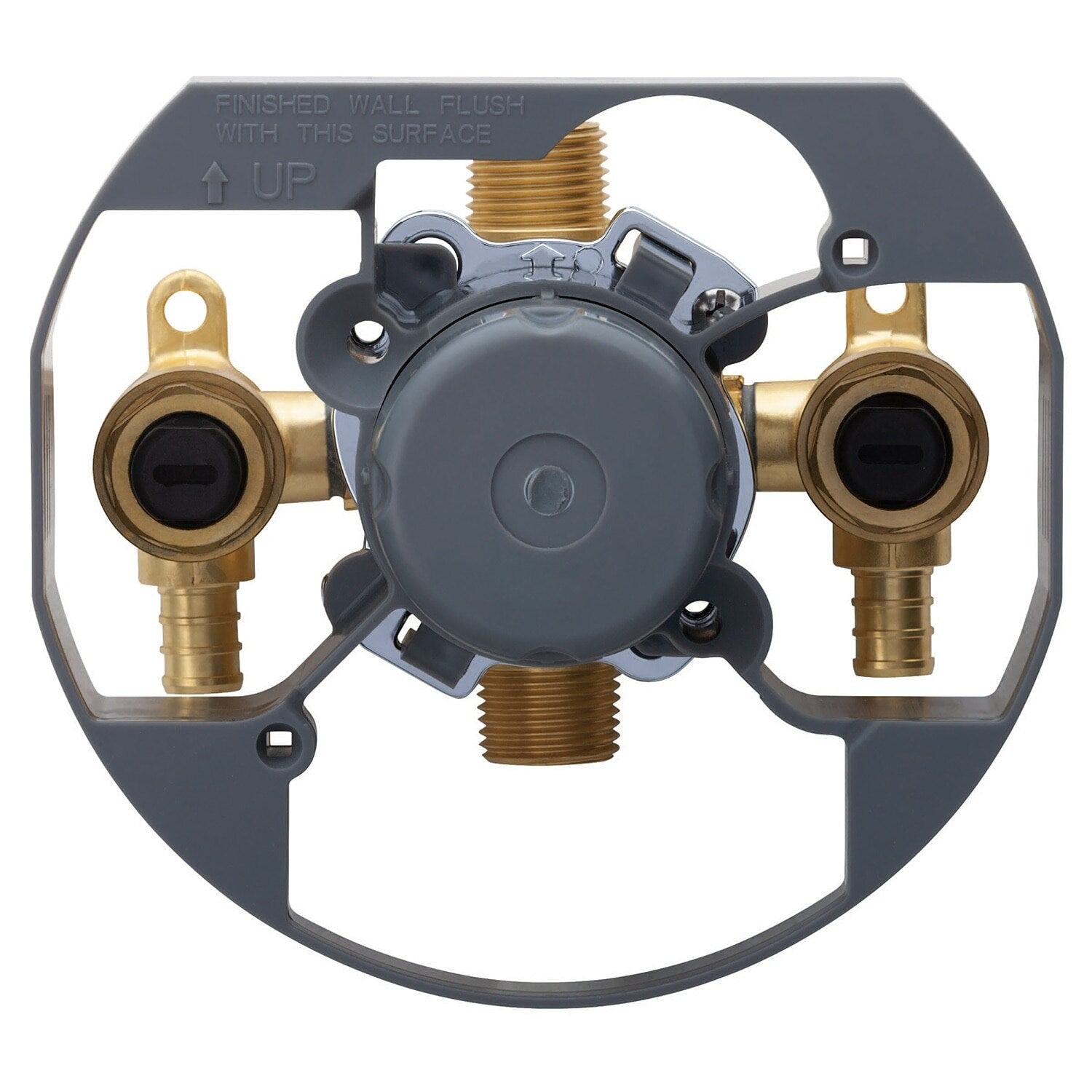Treysta Tub & Shower Valve Vertical Inputs WITH Stops Crimp Pex Gerber Pack