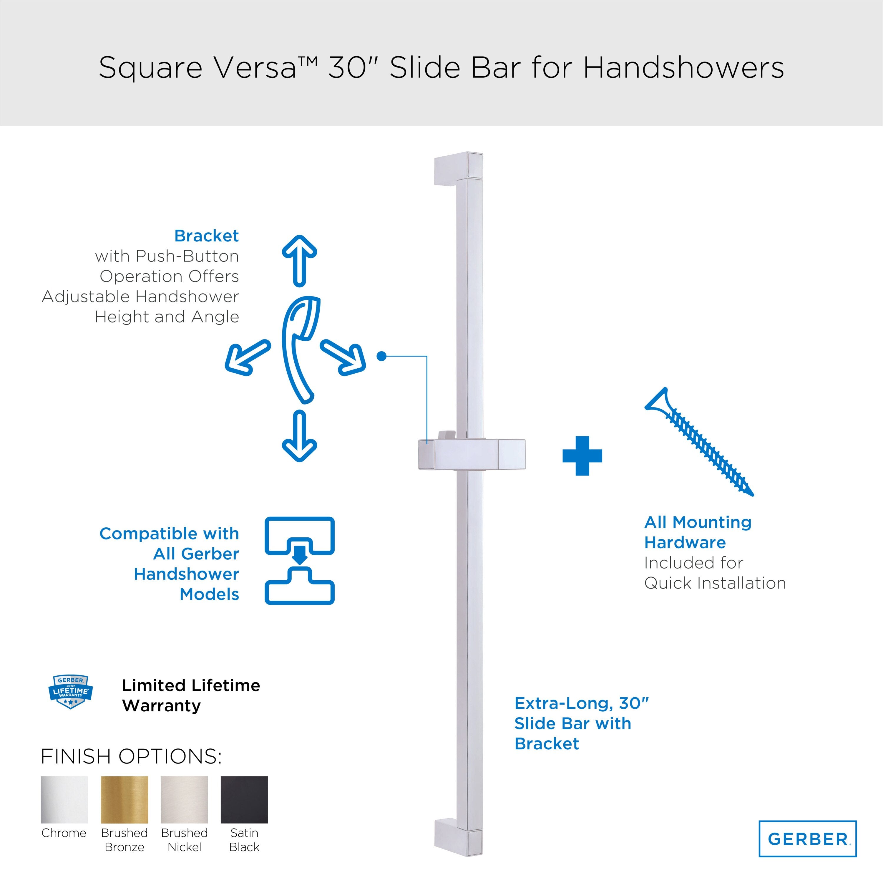 Square Versa™ 30" Slide Bar